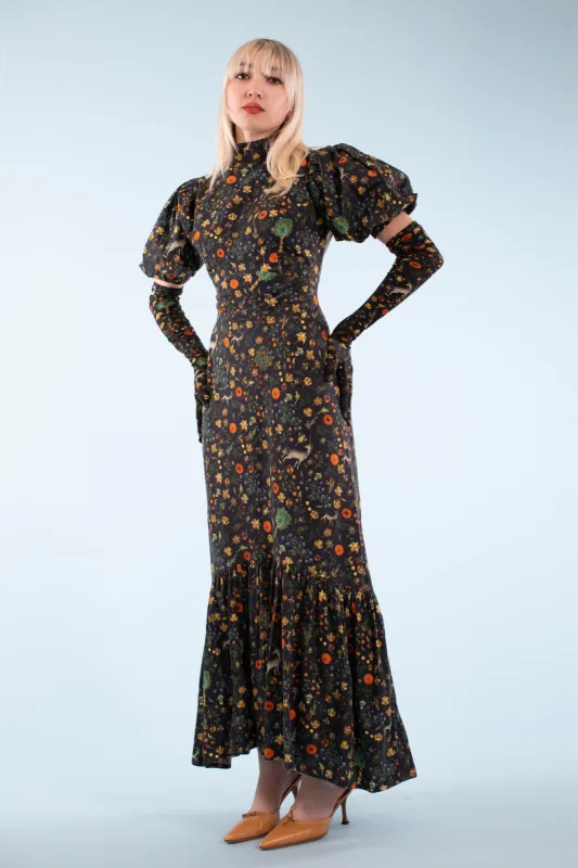 Luna Dress - Black Illuminated - Archive made by Samantha Pleet