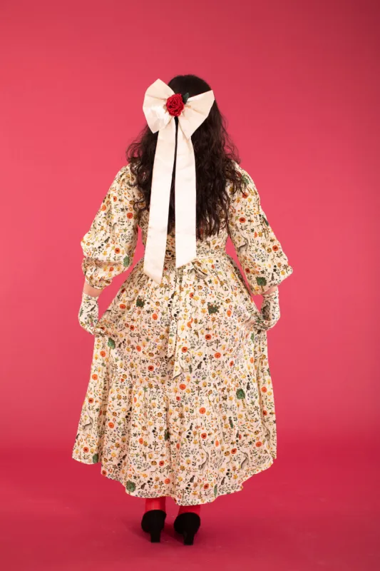 Persephone Bow - Ivory Silk Satin made by Samantha Pleet