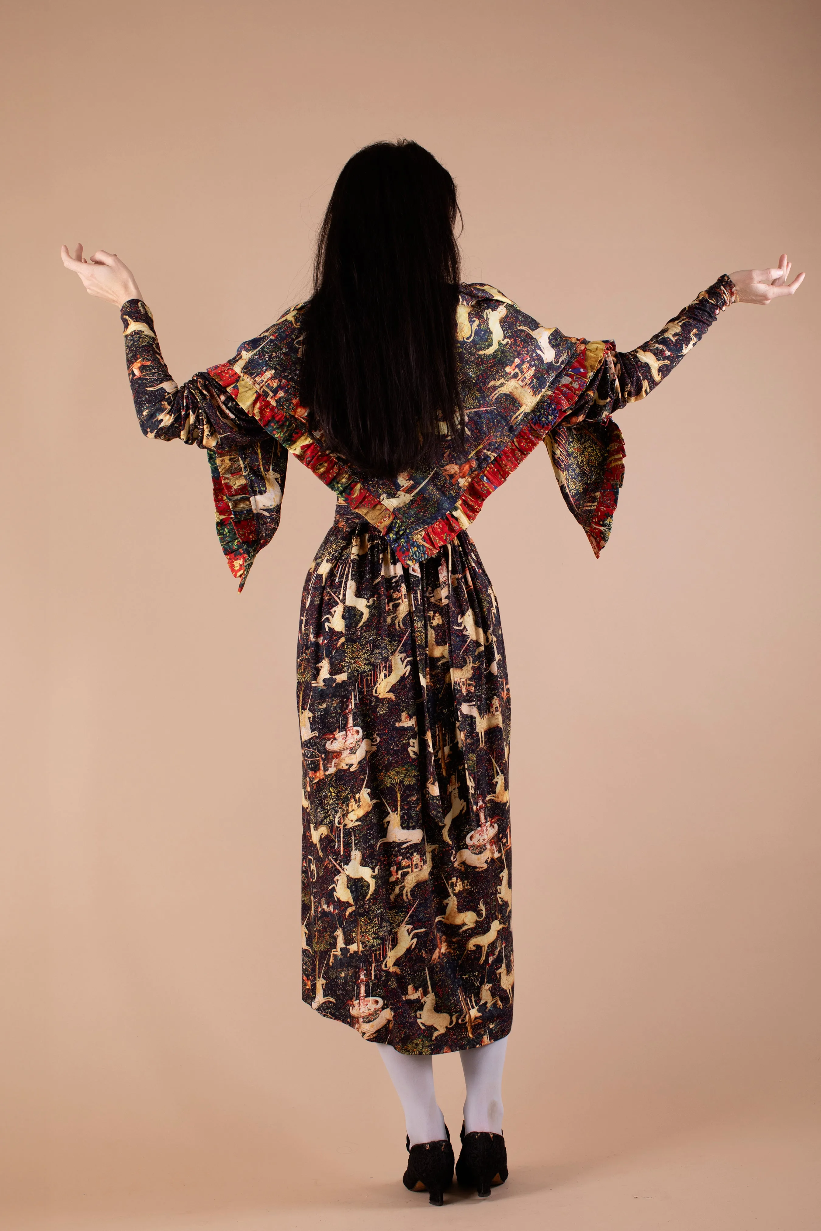 Ruffle Scarf - Midnight Tapestry sold by Samantha Pleet product image thumbnail 3