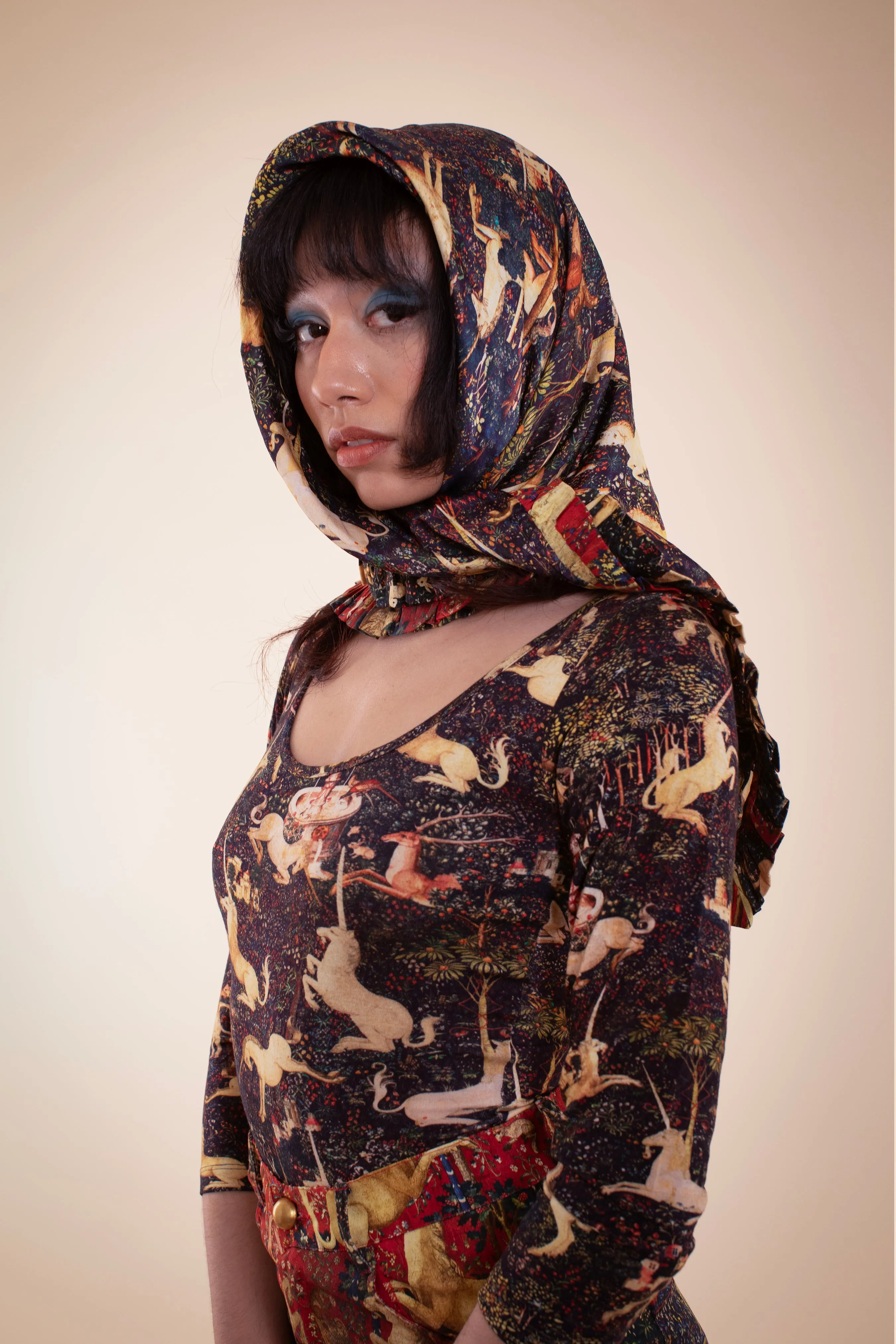 Ruffle Scarf - Midnight Tapestry sold by Samantha Pleet product image thumbnail 4