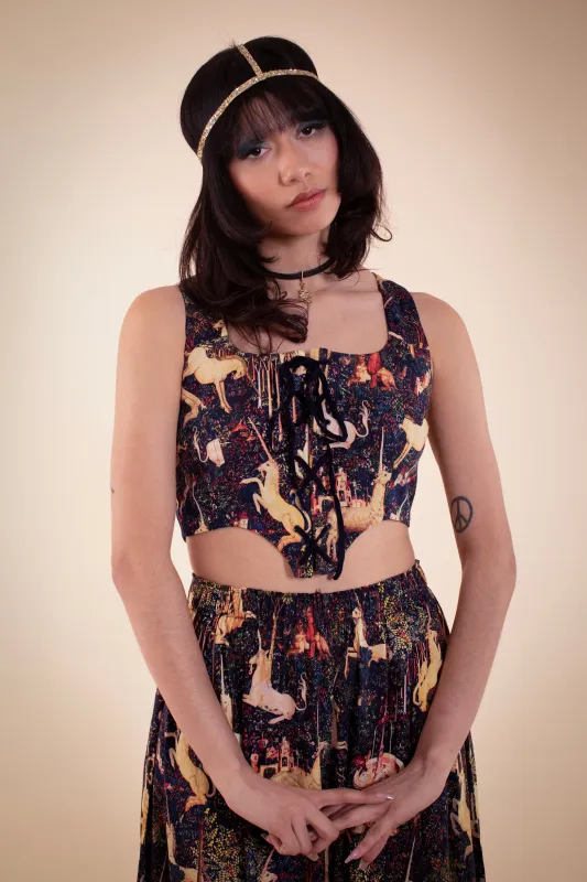 Shield Corset - Midnight Tapestry sold by Samantha Pleet