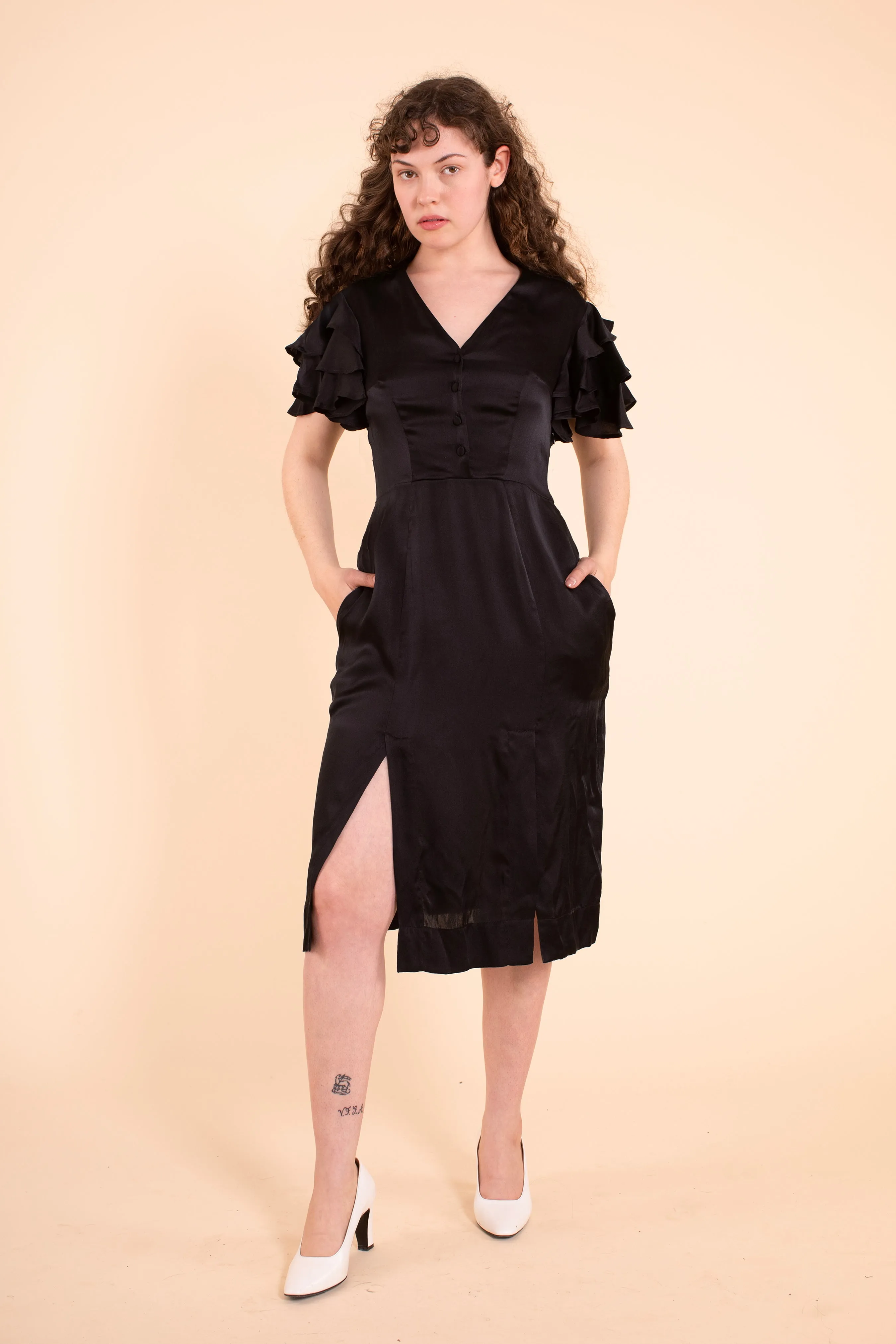 Bathsheba Dress - HKM - Black Silk sold by Samantha Pleet product image thumbnail 3