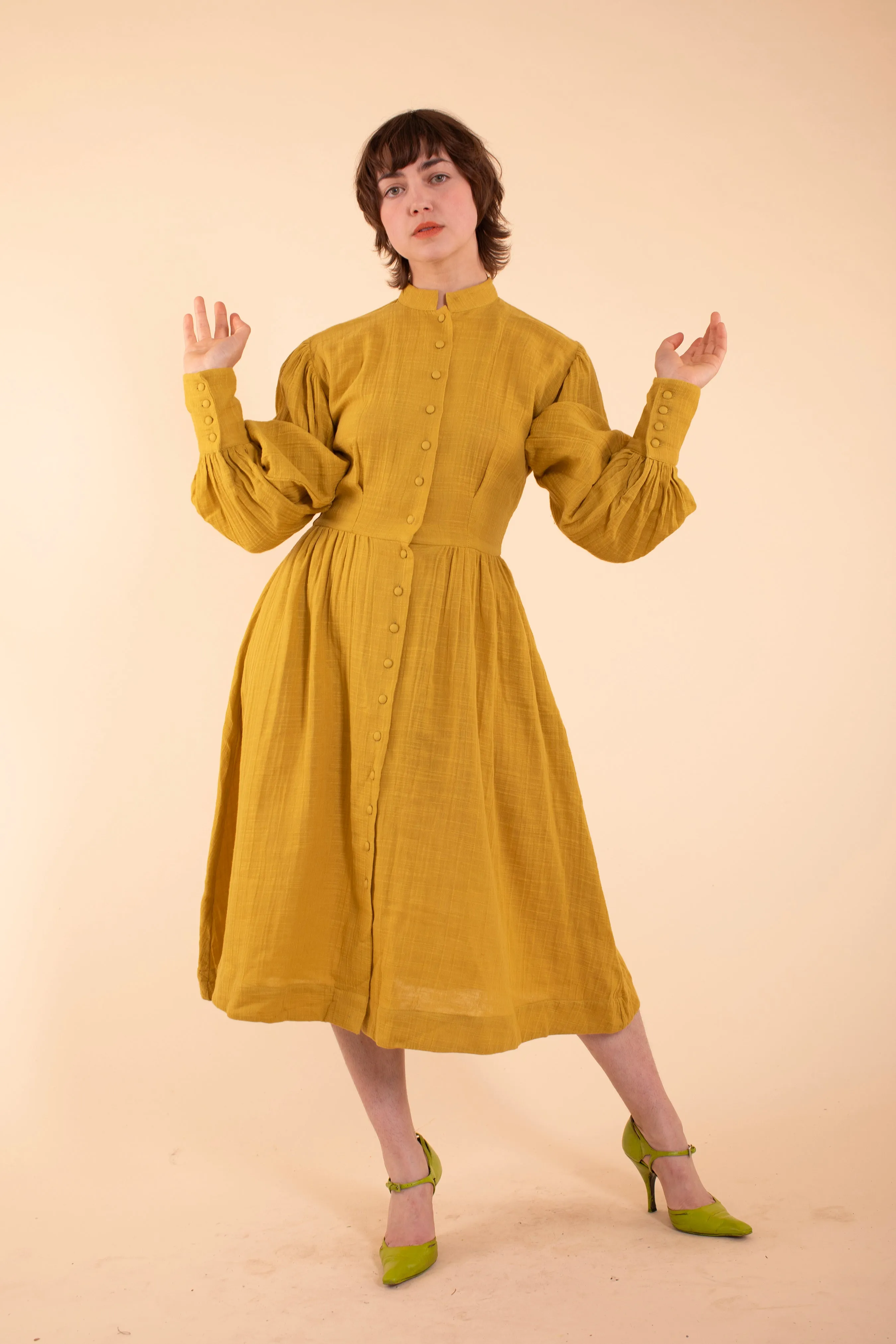Helen Dress - HKM - Mustard Gauze sold by Samantha Pleet product image thumbnail 5
