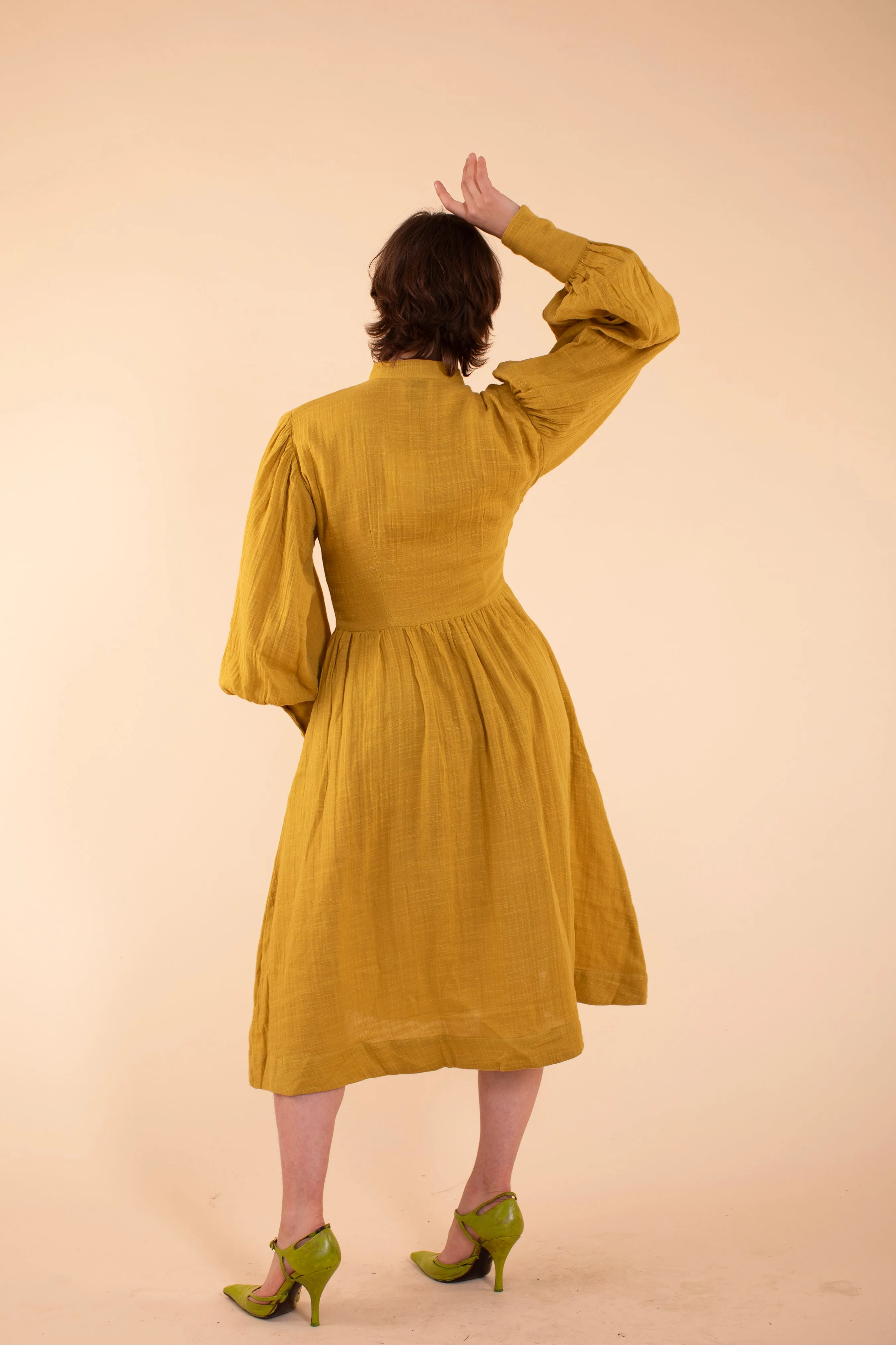 Helen Dress - HKM - Mustard Gauze sold by Samantha Pleet product image thumbnail 4