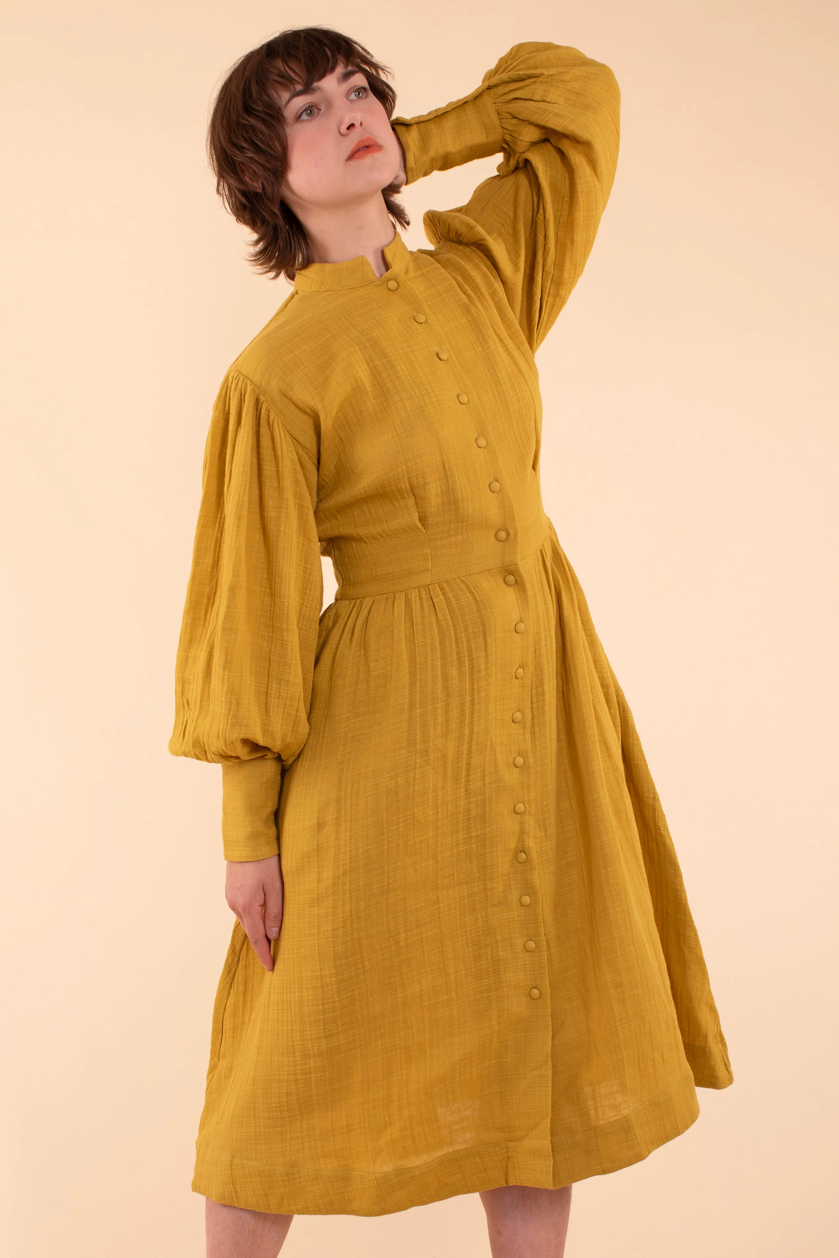 Helen Dress - HKM - Mustard Gauze sold by Samantha Pleet product image thumbnail 2