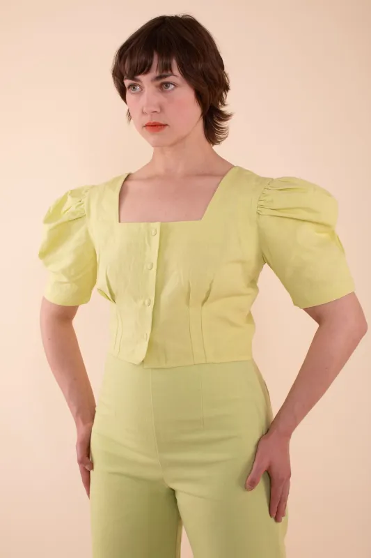 Harriet Blouse - HKM - Dew Linen sold by Samantha Pleet