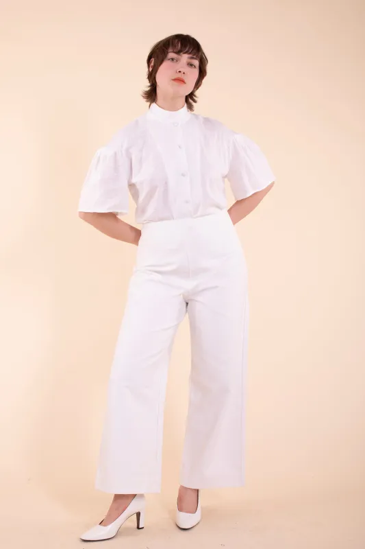 Jane Blouse - HKM - White Gauze sold by Samantha Pleet