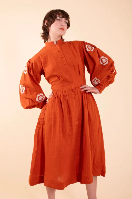 Helen Dress - HKM - Paprika Gauze sold by Samantha Pleet