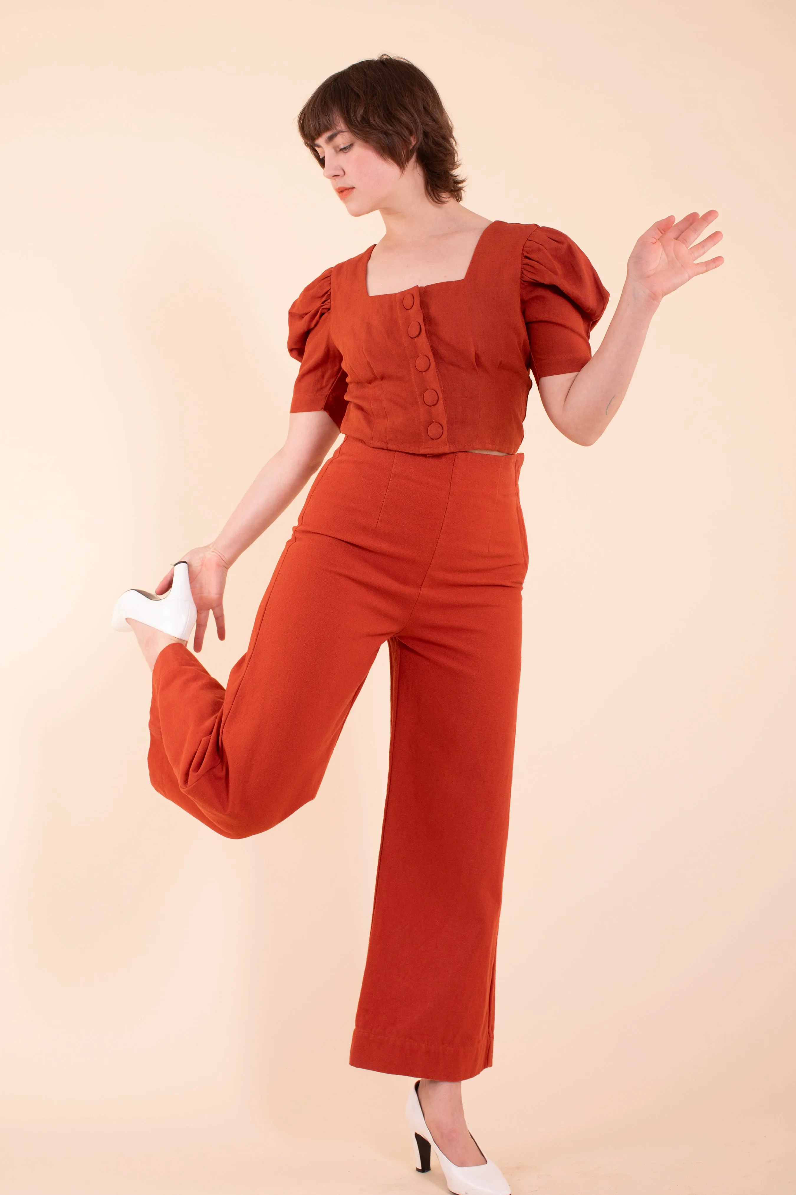 Eyre Blouse - HKM - Paprika Linen sold by Samantha Pleet product image thumbnail 2