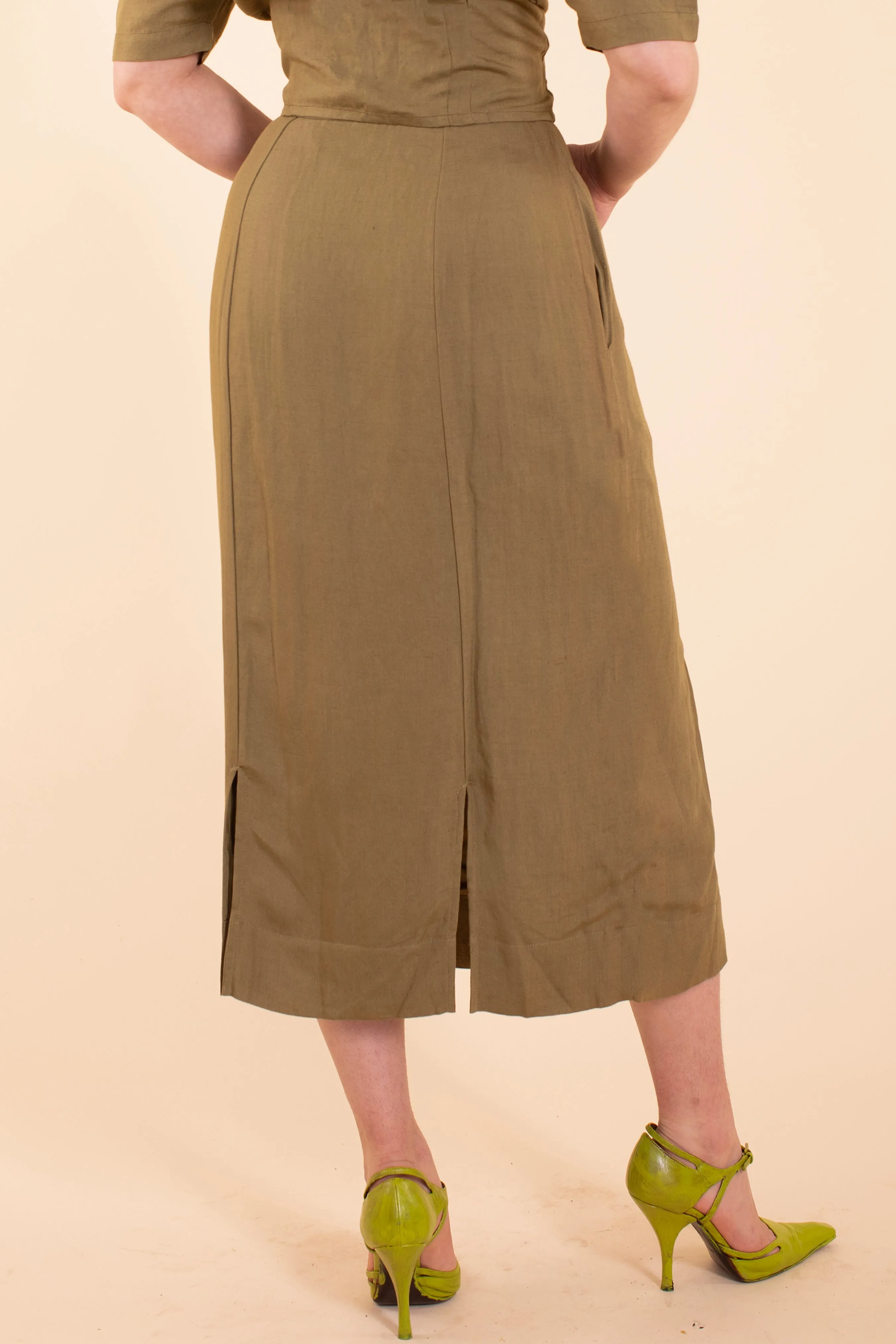 Emma Skirt - HKM - Moss Linen sold by Samantha Pleet product image thumbnail 4