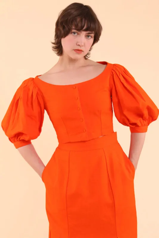 Emma Blouse - HKM - Poppy Linen sold by Samantha Pleet