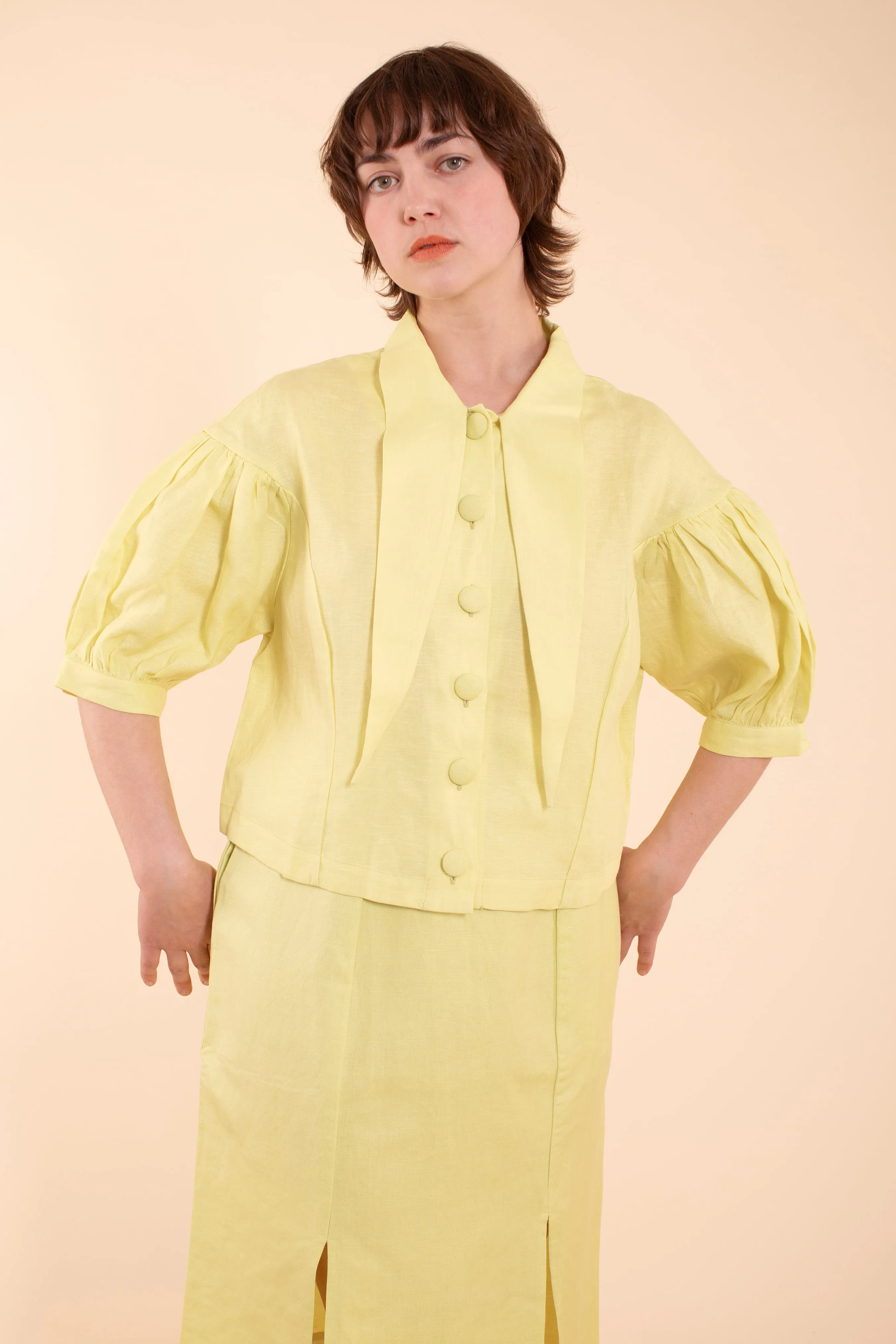 Knightley Blouse - HKM - Dew Linen sold by Samantha Pleet