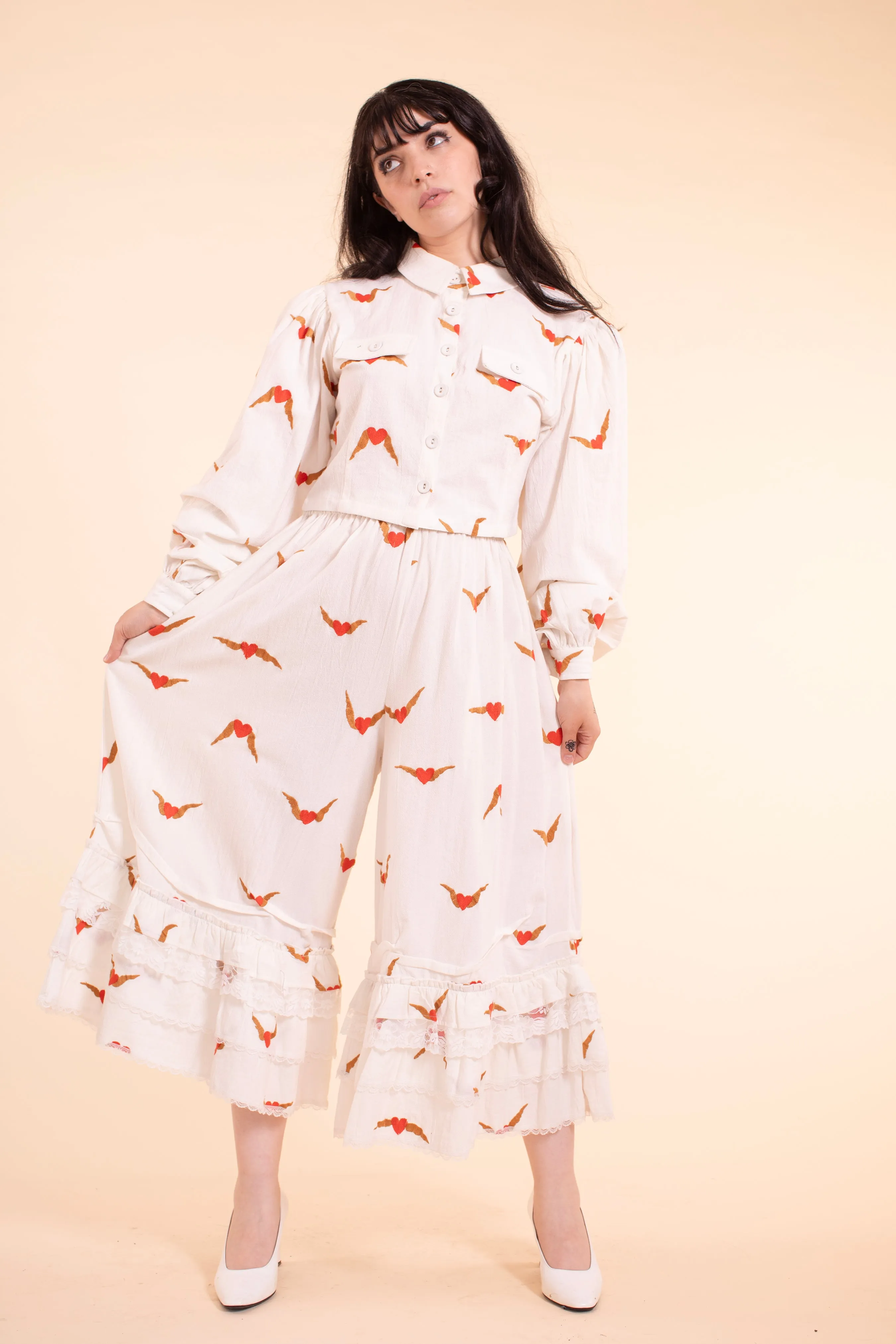 Romance Pants - Heartwing Embroidery sold by Samantha Pleet