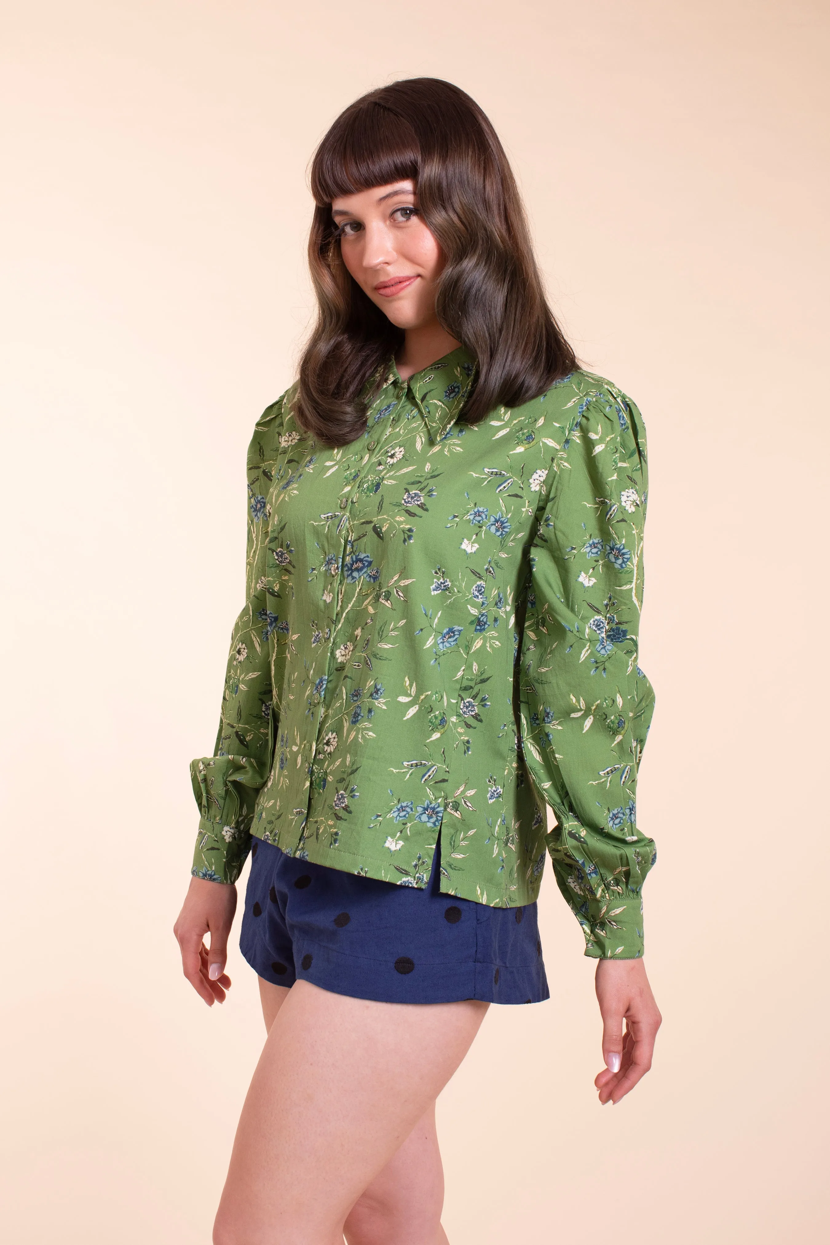 Enchantment Blouse - Green Wallpaper sold by Samantha Pleet product image thumbnail 5