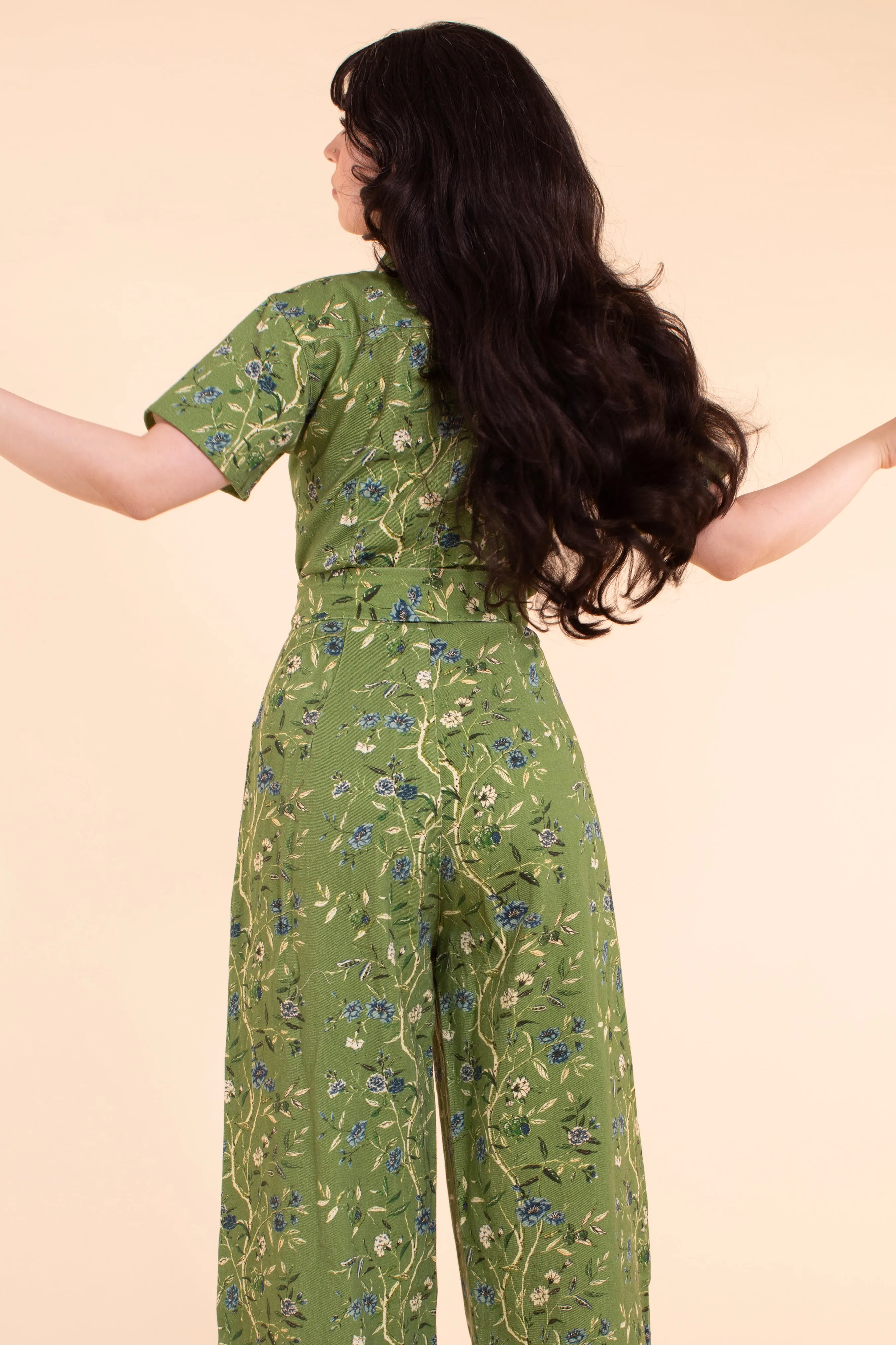 Wallflower Jumpsuit - Green Wallpaper sold by Samantha Pleet product image thumbnail 4