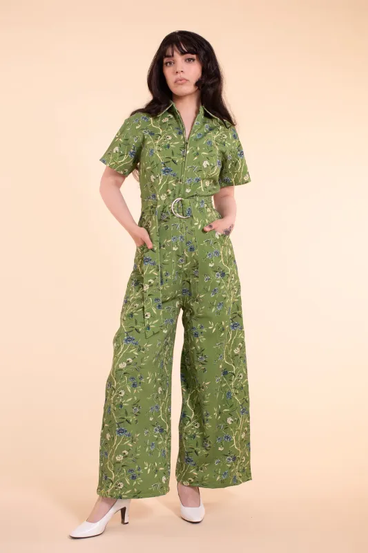 Wallflower Jumpsuit - Green Wallpaper sold by Samantha Pleet