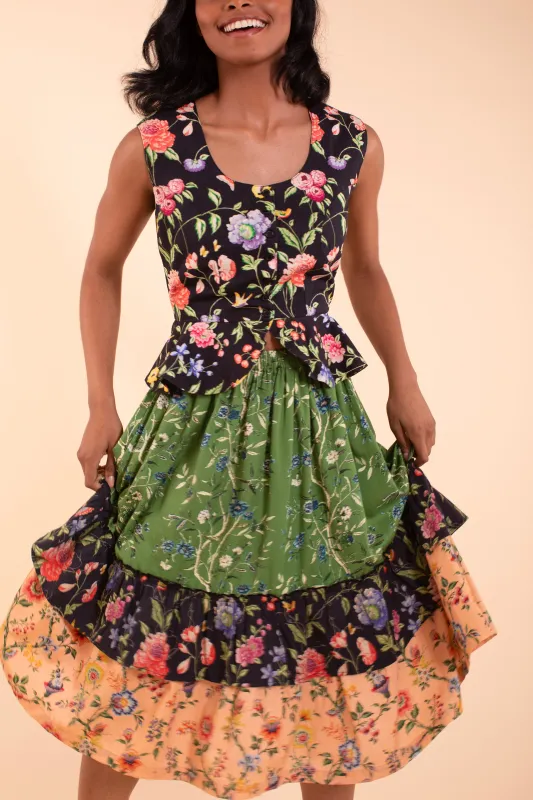 Sonnet Skirt - Wallpaper Prints sold by Samantha Pleet