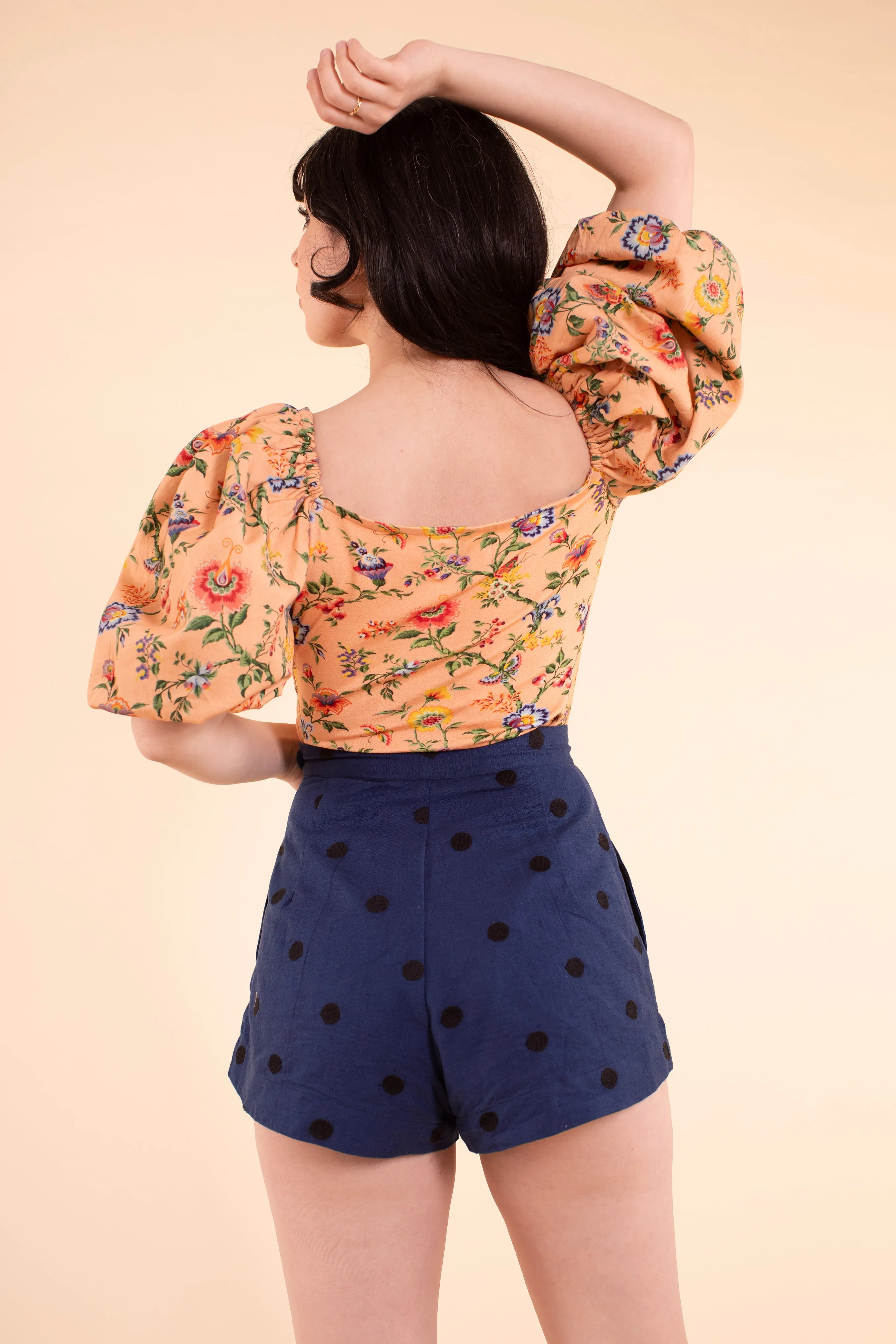 Noble Shorts - Indigo Linen sold by Samantha Pleet product image thumbnail 3