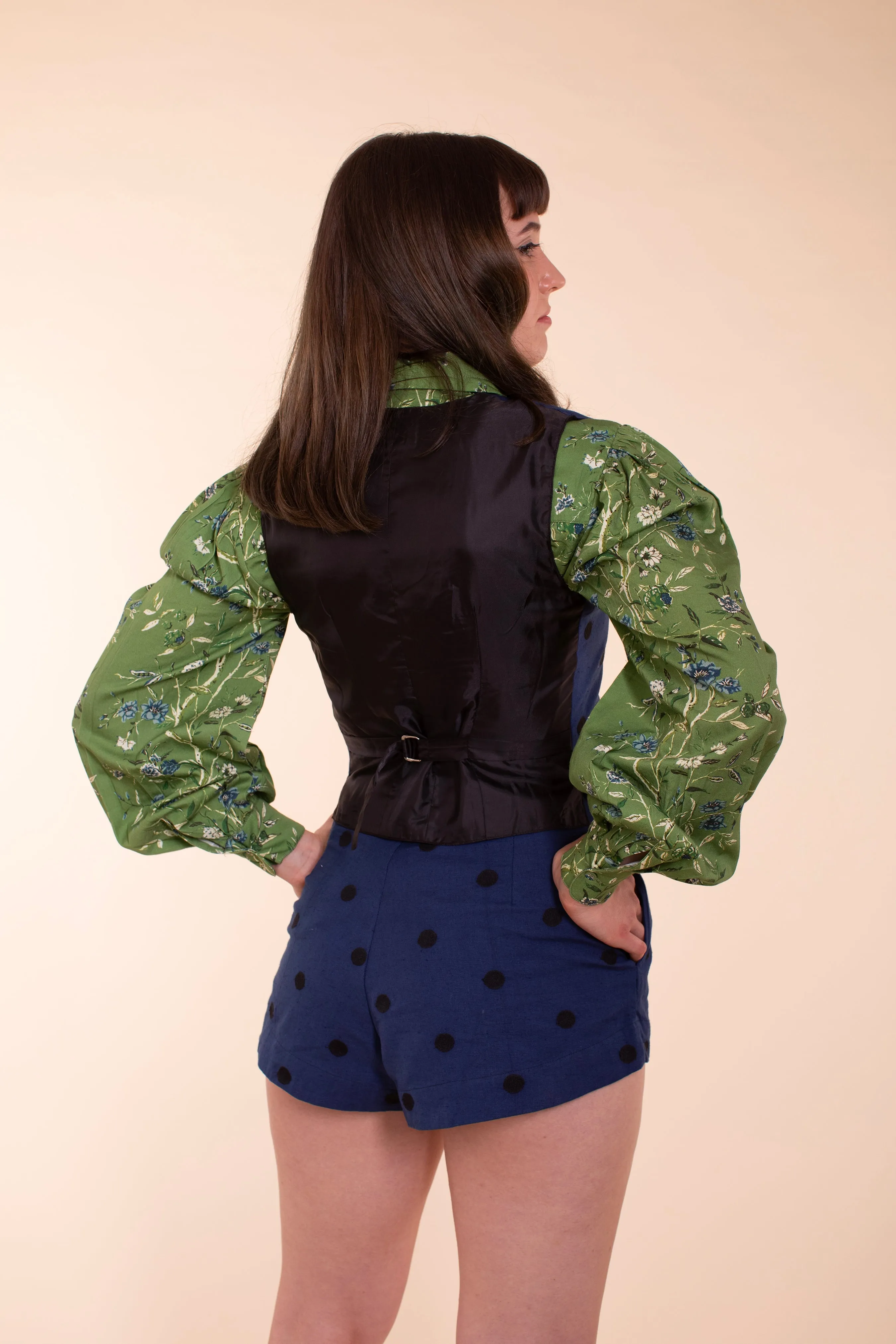 Noble Vest - Indigo Linen sold by Samantha Pleet product image thumbnail 4