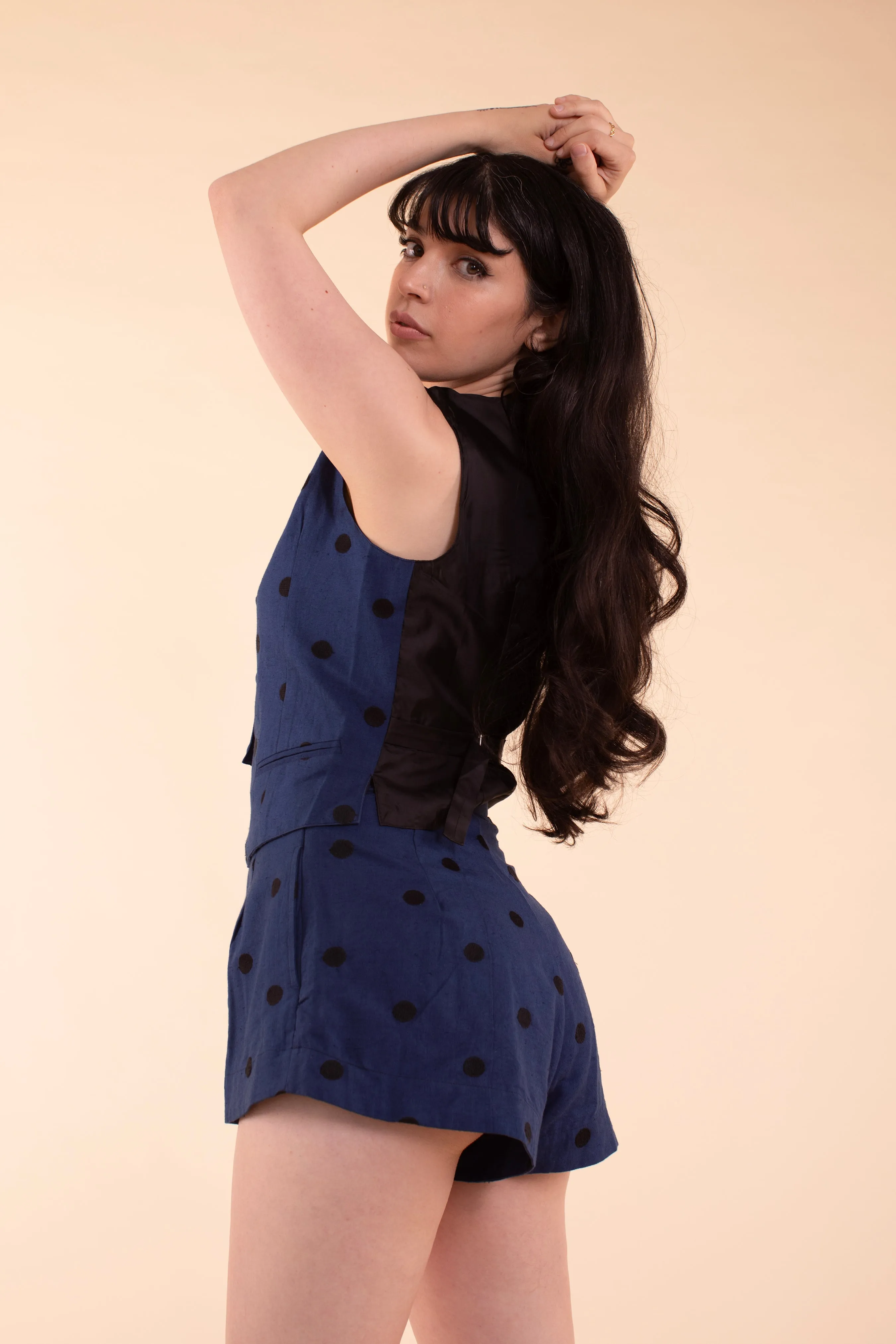 Noble Vest - Indigo Linen sold by Samantha Pleet product image thumbnail 3