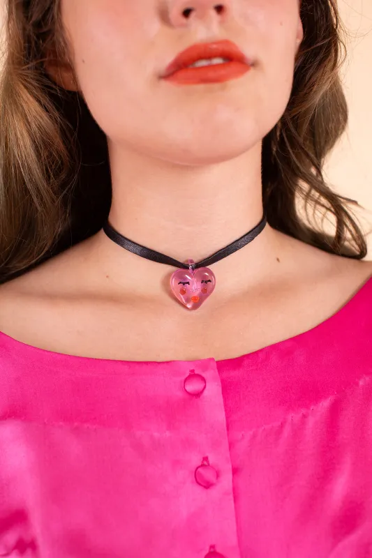 Valentine Choker - Pink - Last one! made by Samantha Pleet