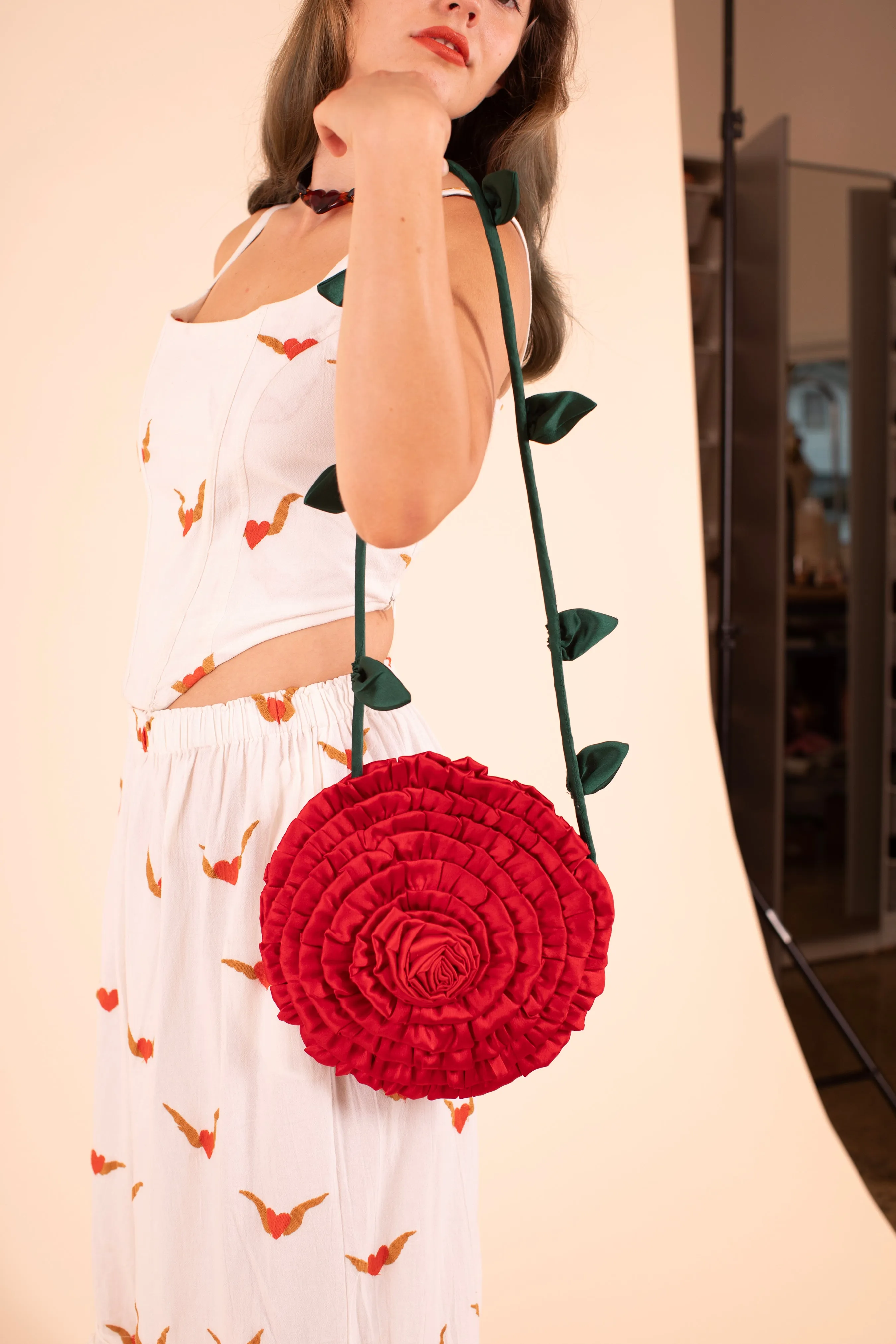 Rosebud Shoulder Bag - Red sold by Samantha Pleet product image thumbnail 2