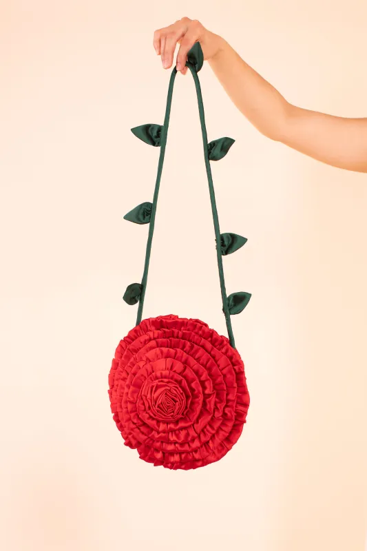 Rosebud Shoulder Bag - Red sold by Samantha Pleet