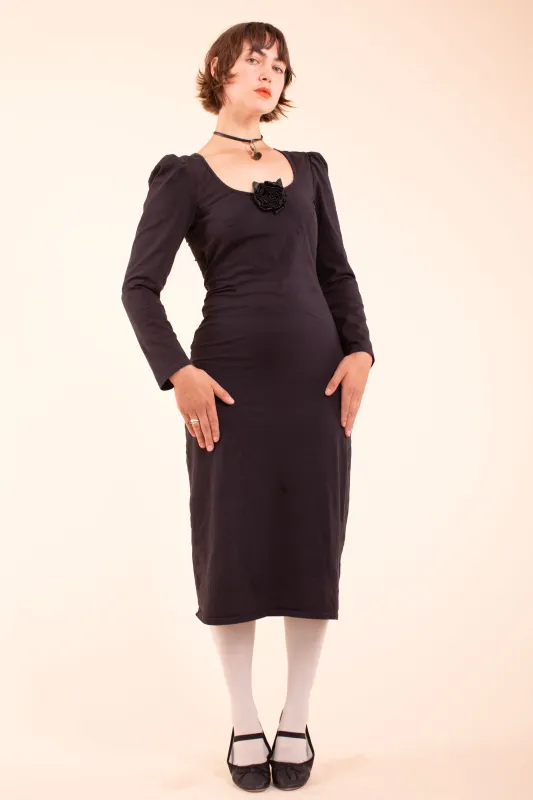 Rosette Dress - Black - One of a Kind made by Samantha Pleet