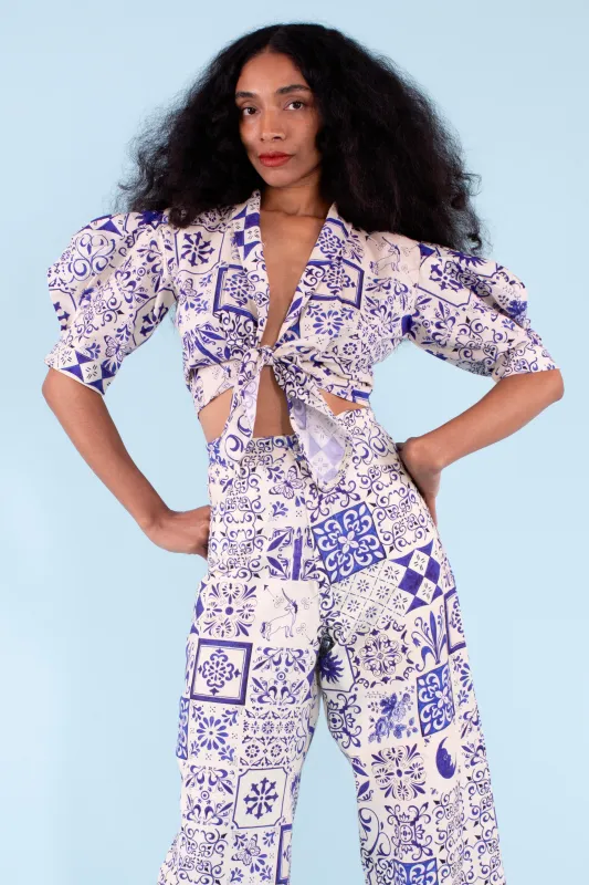 High Tide Blouse - Moon Tile sold by Samantha Pleet