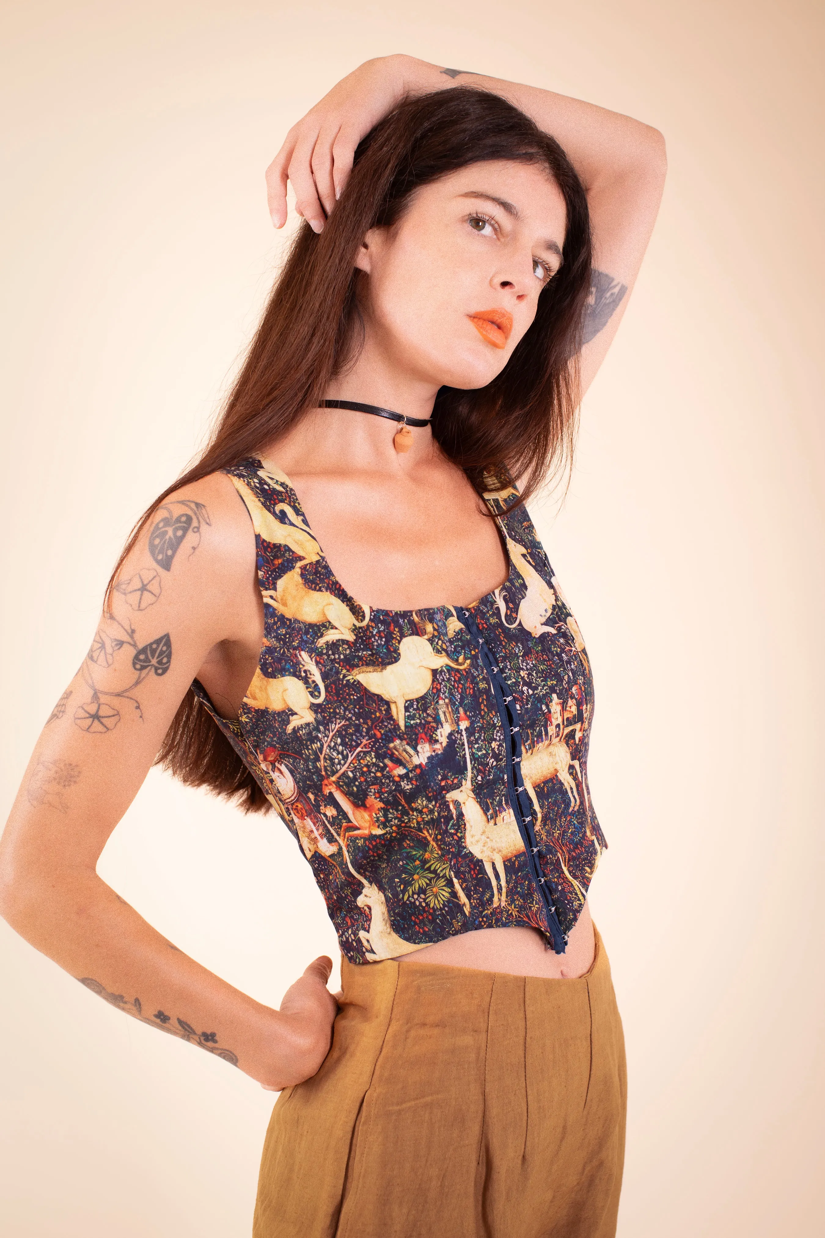 Tapestry Corset - Midnight Tapestry PreOrder sold by Samantha Pleet product image thumbnail 3