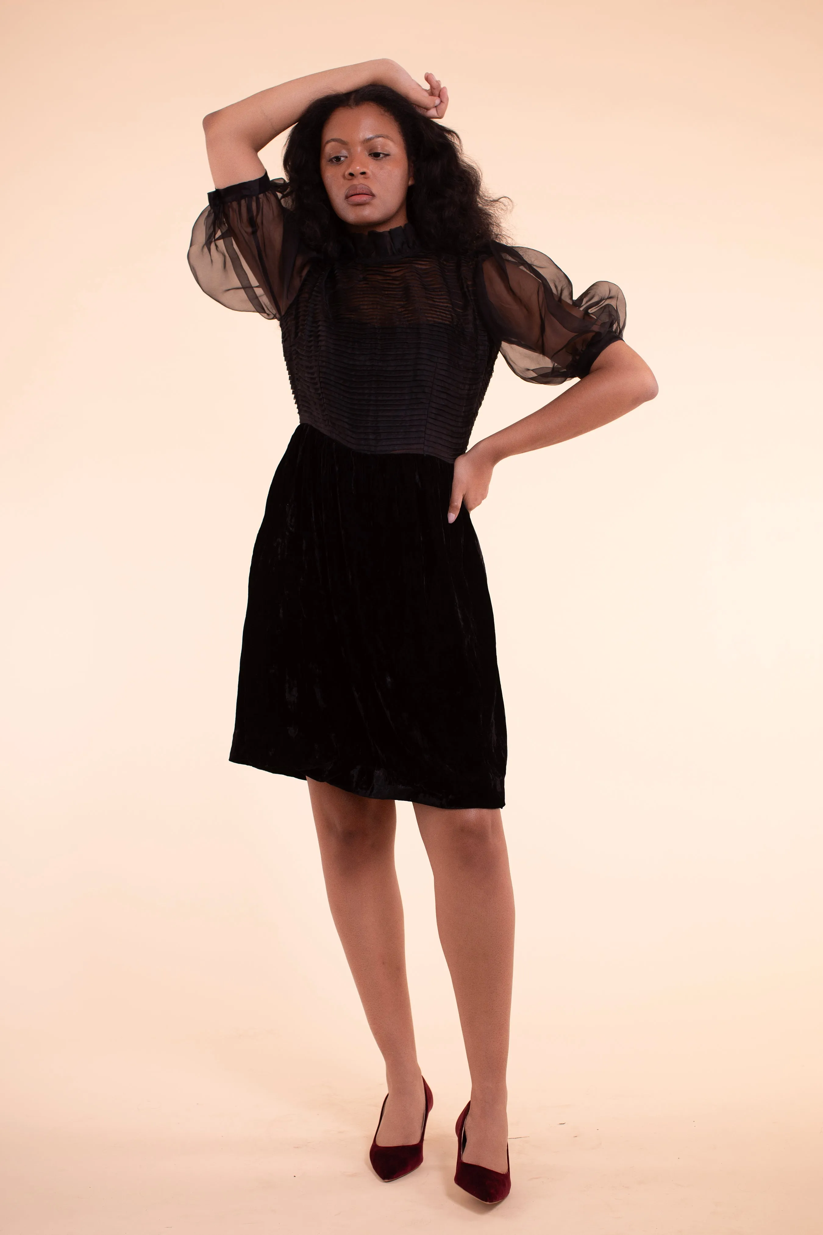 Blythe Dress - HKM - Black Silk Velvet - Sample Sale sold by Samantha Pleet product image thumbnail 4