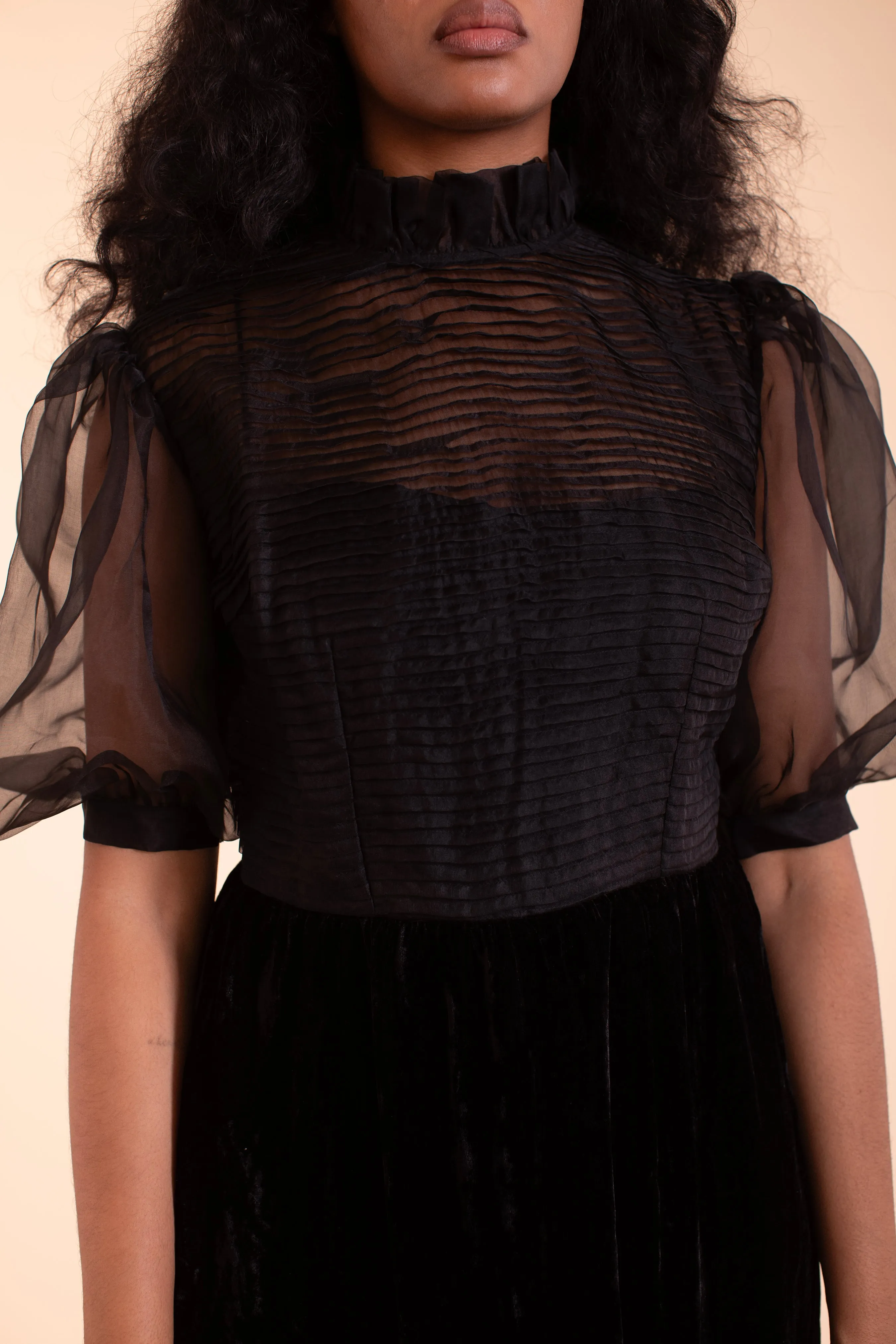 Blythe Dress - HKM - Black Silk Velvet - Sample Sale sold by Samantha Pleet product image thumbnail 2