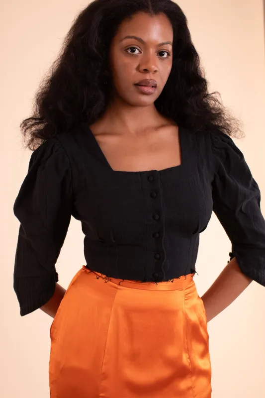 Adele Blouse - HKM - Black made by Samantha Pleet