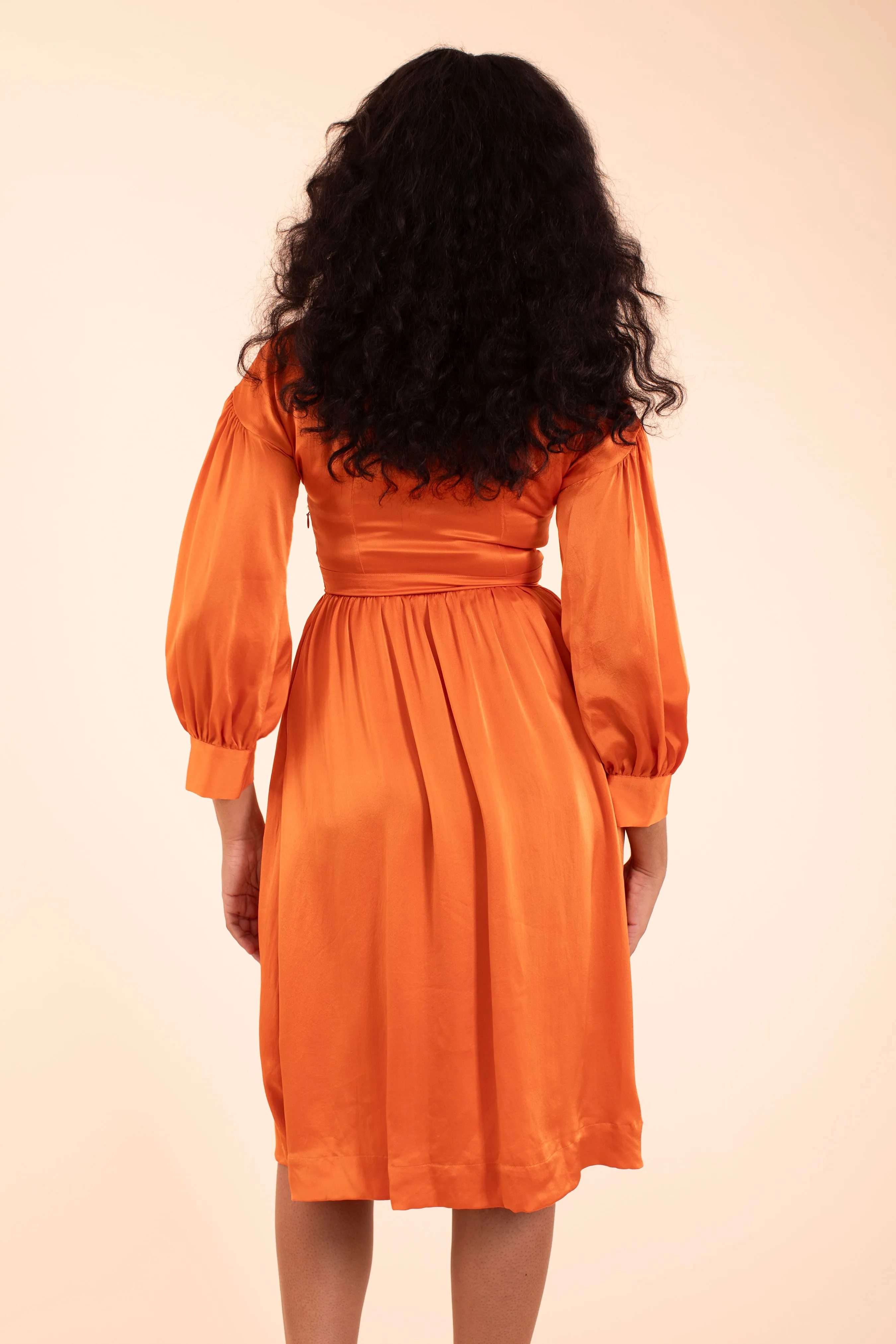 Hilda Dress - HKM - Pumkin Silk Satin sold by Samantha Pleet product image thumbnail 2