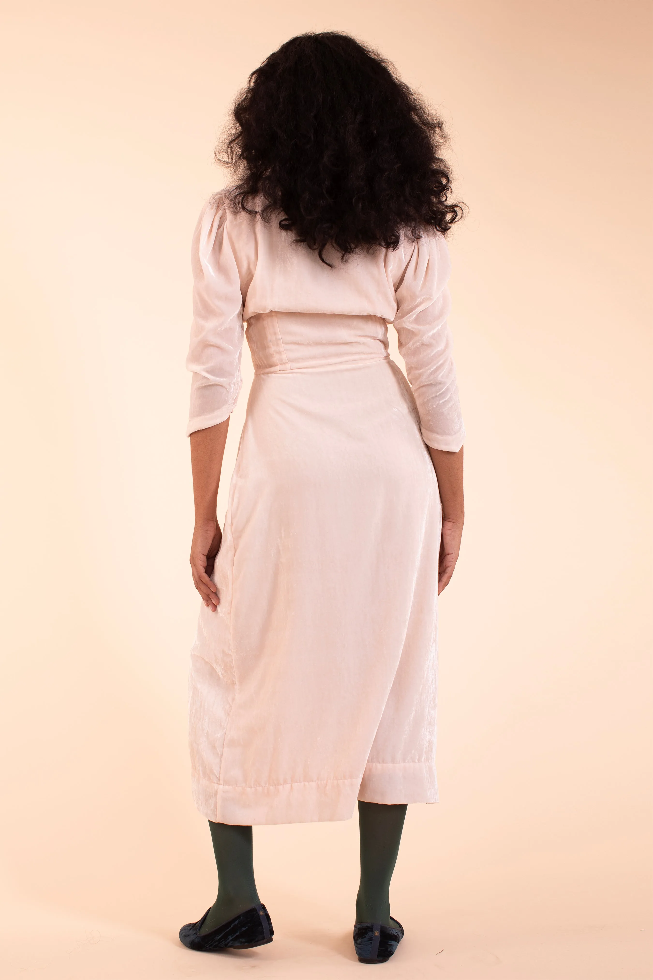 Adele Dress - HKM - Blush Silk Velvet sold by Samantha Pleet product image thumbnail 3