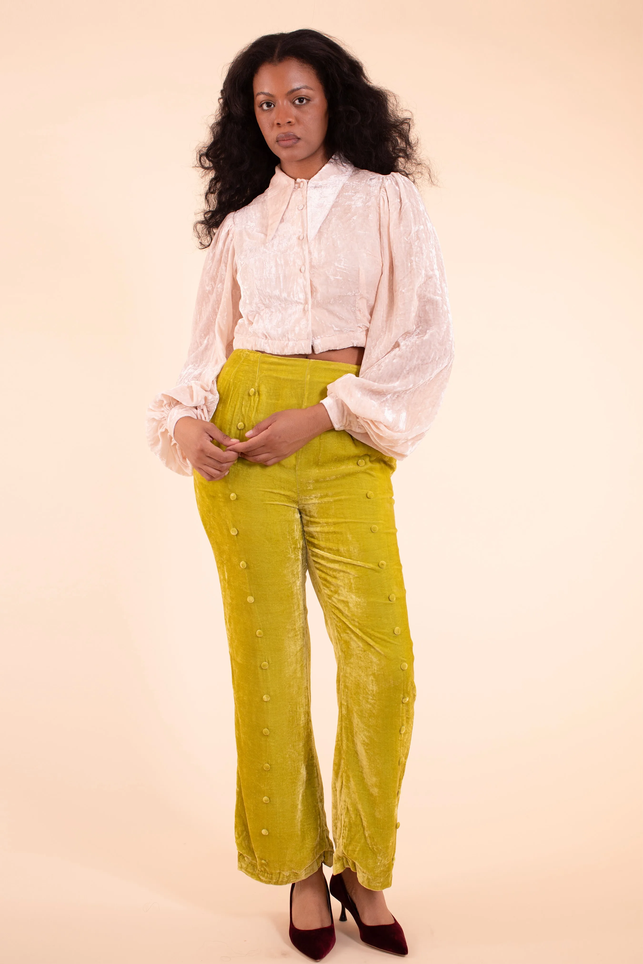 Sophie Blouse - HKM - Blush Silk Velvet sold by Samantha Pleet product image thumbnail 5