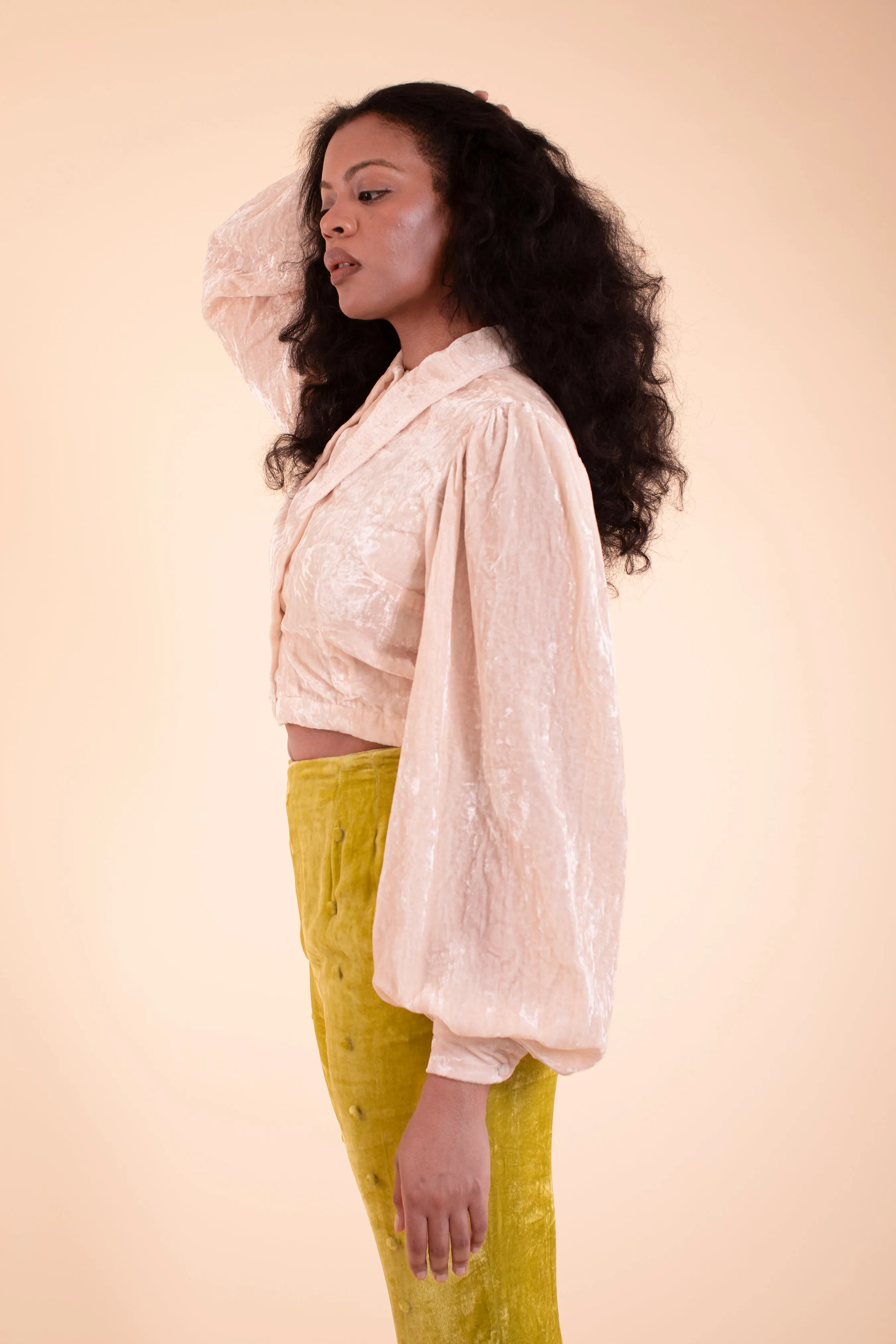 Sophie Blouse - HKM - Blush Silk Velvet sold by Samantha Pleet product image thumbnail 4