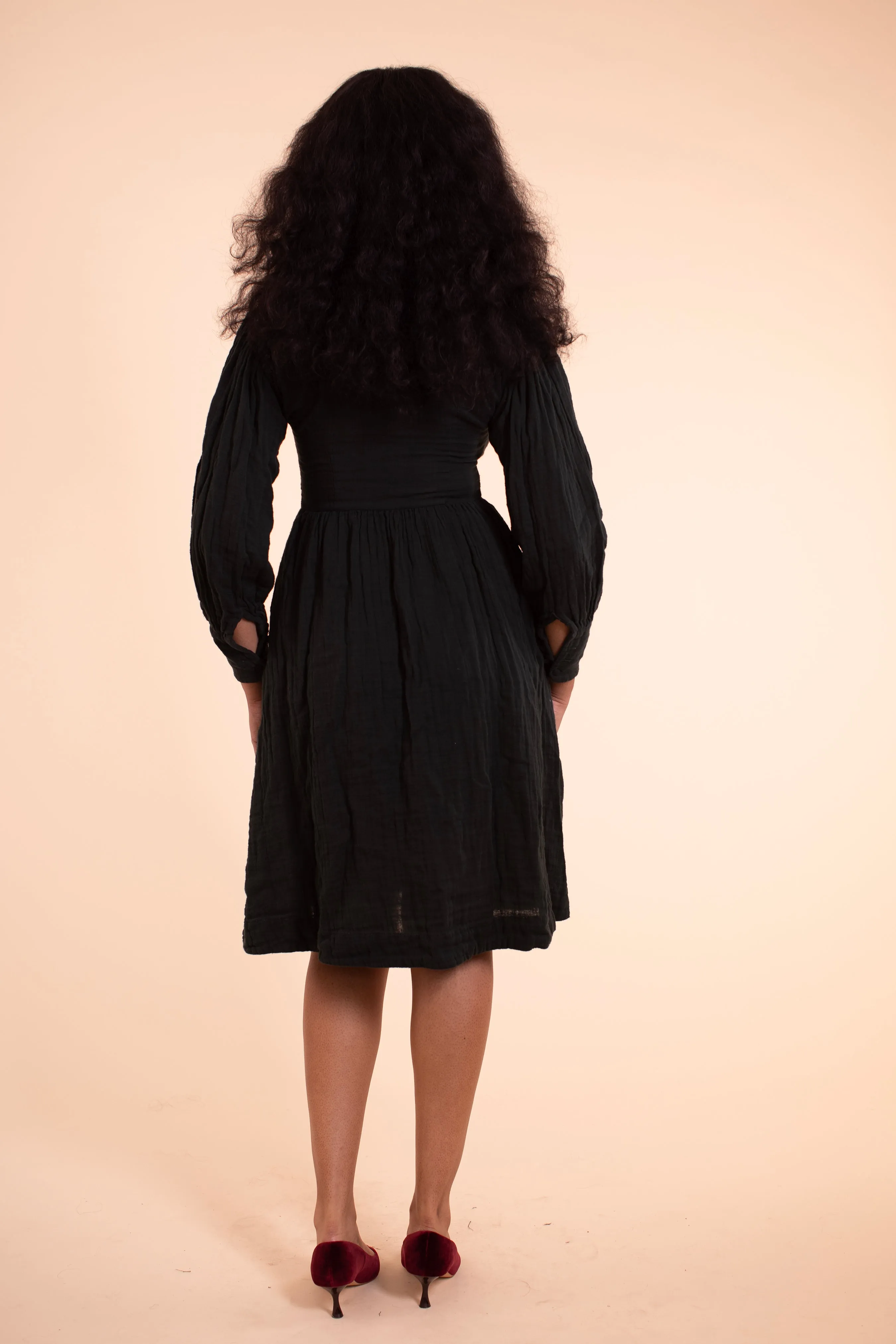 Helen Dress - HKM - Black with Green Bows sold by Samantha Pleet product image thumbnail 2