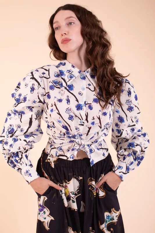 Enchantment Blouse - Blue Porcelain made by Samantha Pleet