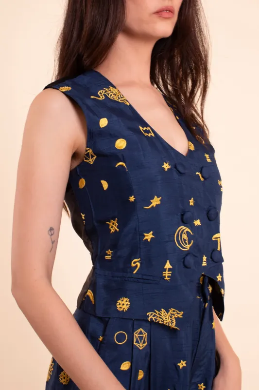Oracle Vest - Stargazer Embroidery made by Samantha Pleet