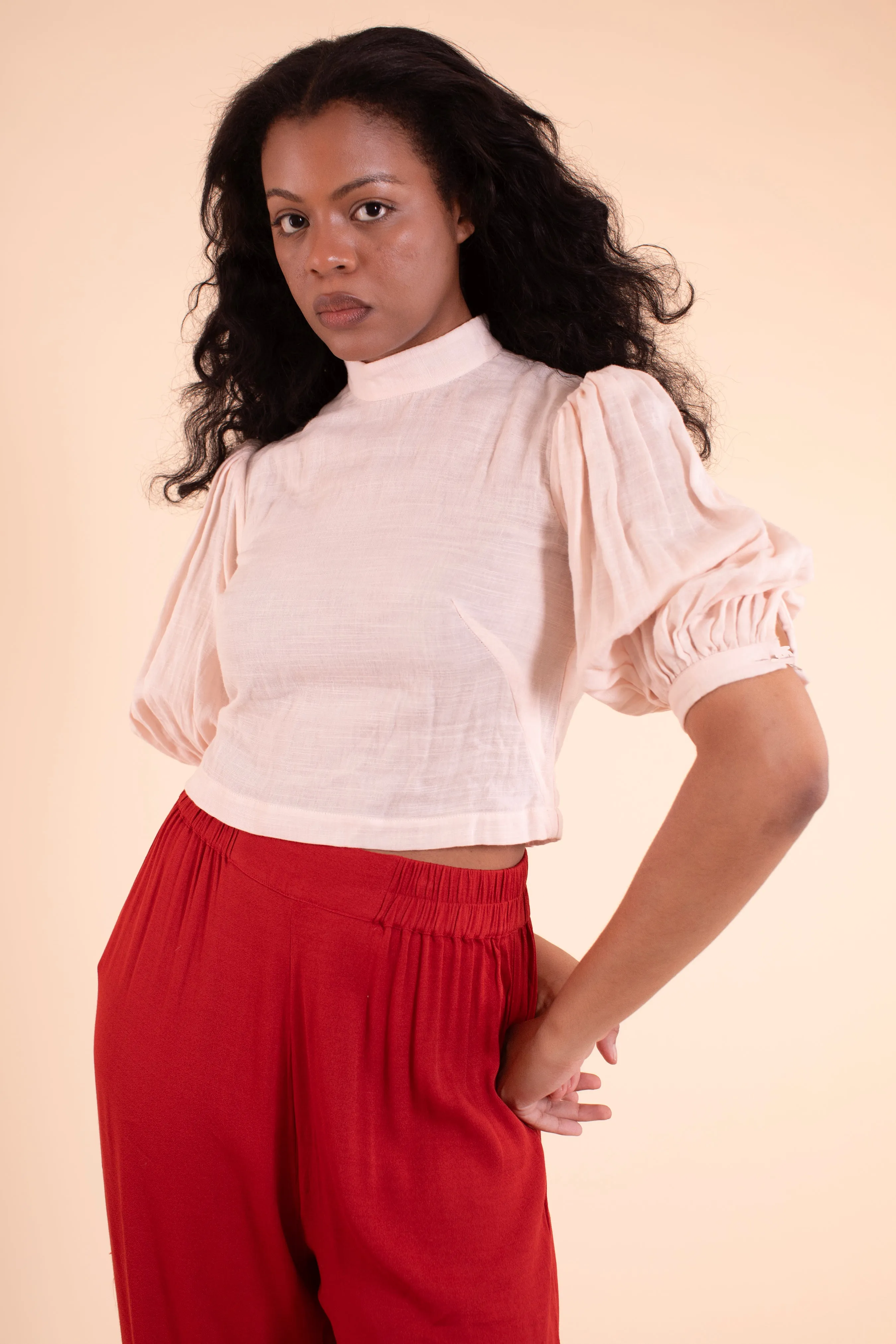 Georgina Blouse - HKM - Pink Gauze - Sample Sale sold by Samantha Pleet product image thumbnail 4