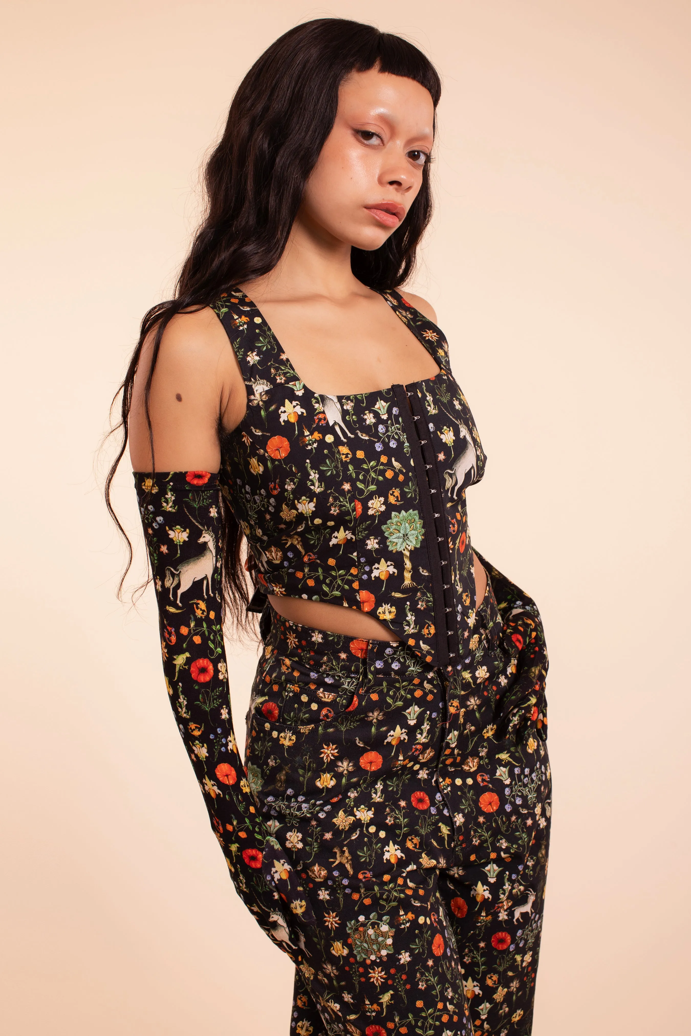 Shield Corset - Black Illuminated sold by Samantha Pleet