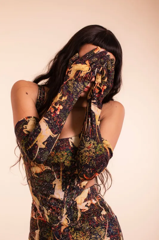 Opera Gloves - Midnight Tapestry made by Samantha Pleet
