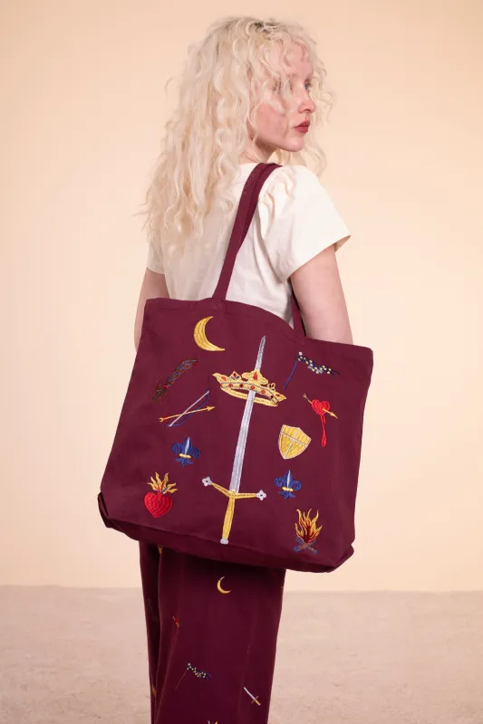 Coat of Arms Tote - JoA Embroidery made by Samantha Pleet