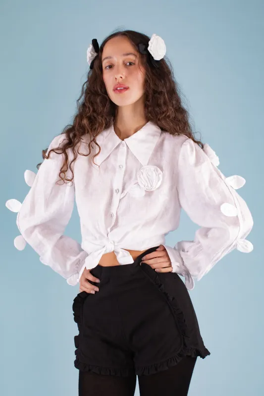 Enchantment Blouse - Persephone Linen - Archive made by Samantha Pleet