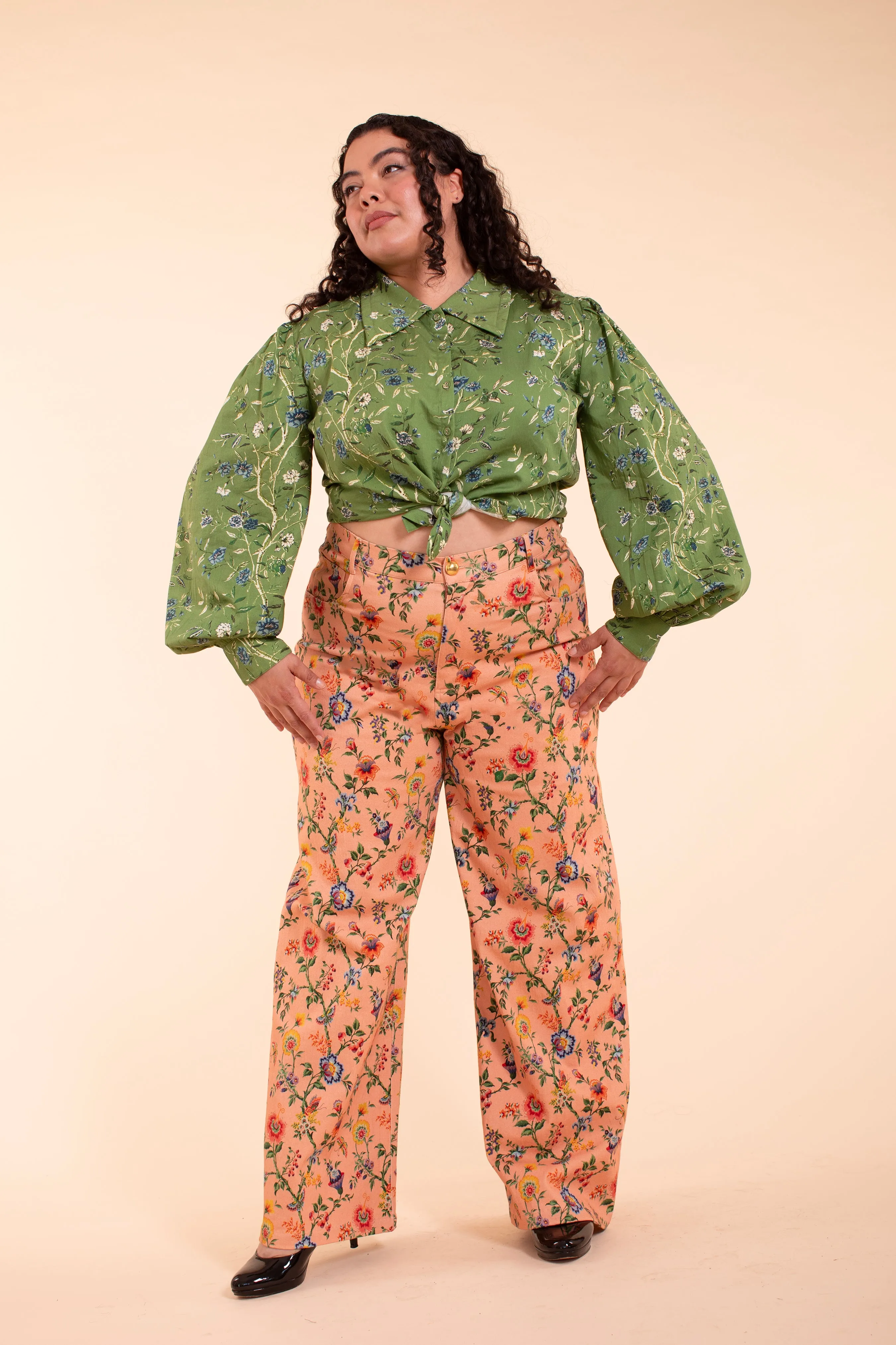 Enchantment Blouse - Green Wallpaper sold by Samantha Pleet product image thumbnail 2
