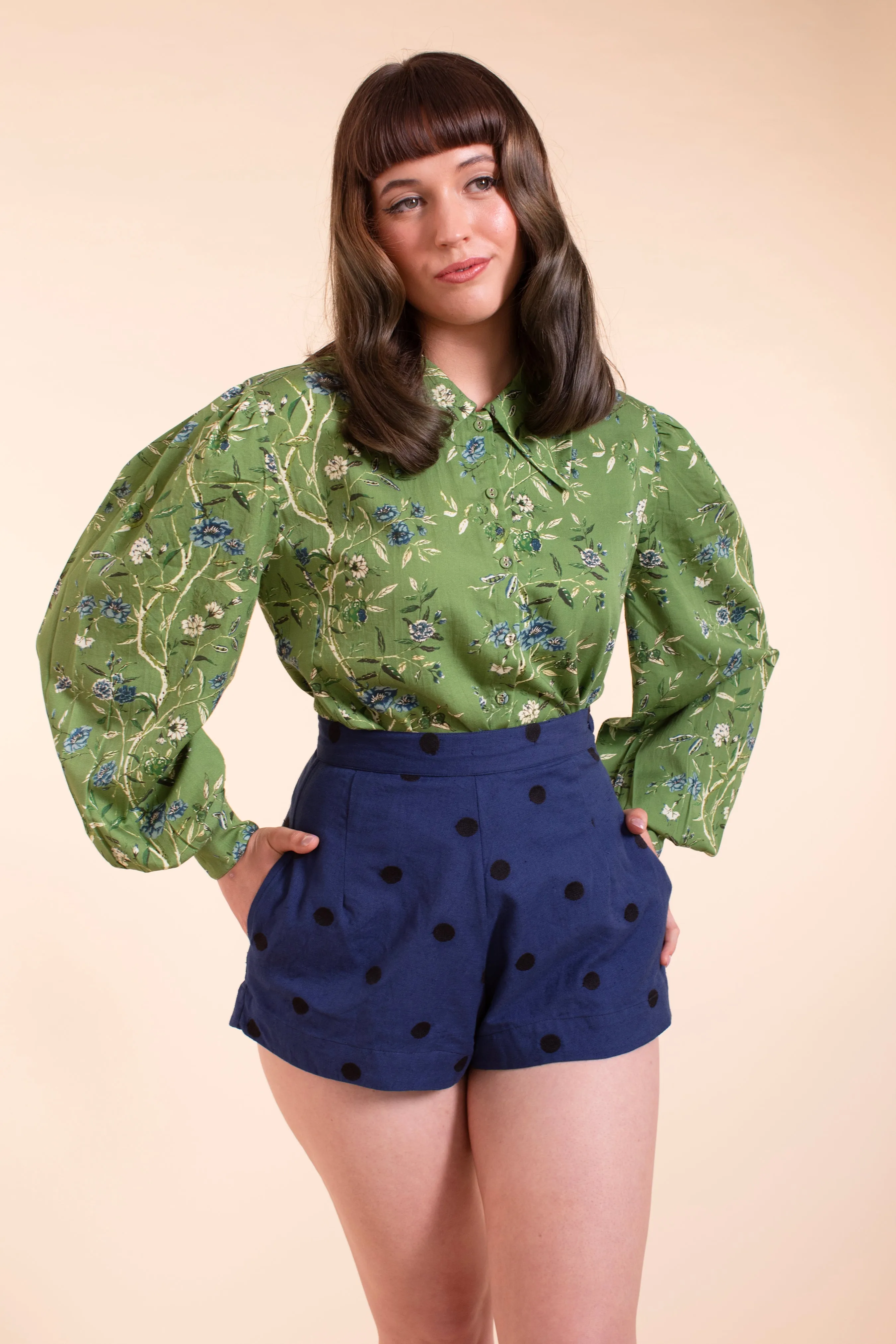 Enchantment Blouse - Green Wallpaper sold by Samantha Pleet product image thumbnail 5
