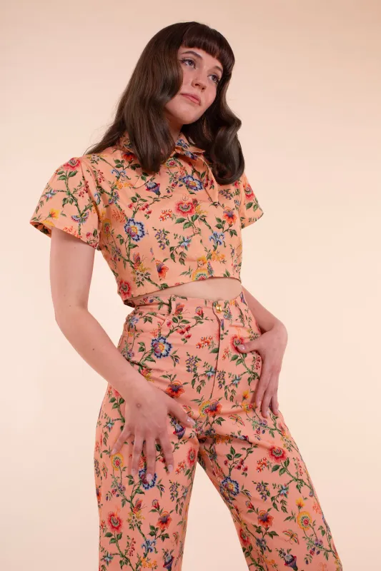 Scout Blouse - Pink Wallflower - Sample Sale made by Samantha Pleet