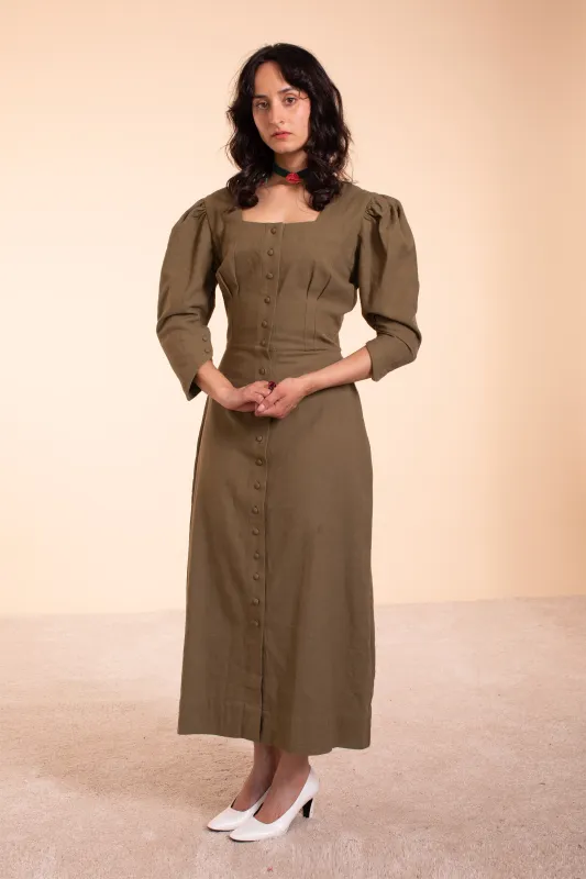 Adèle Dress - HKM - Olive made by Samantha Pleet