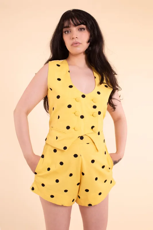 Noble Shorts - Buttercup Linen - Sample Sale made by Samantha Pleet